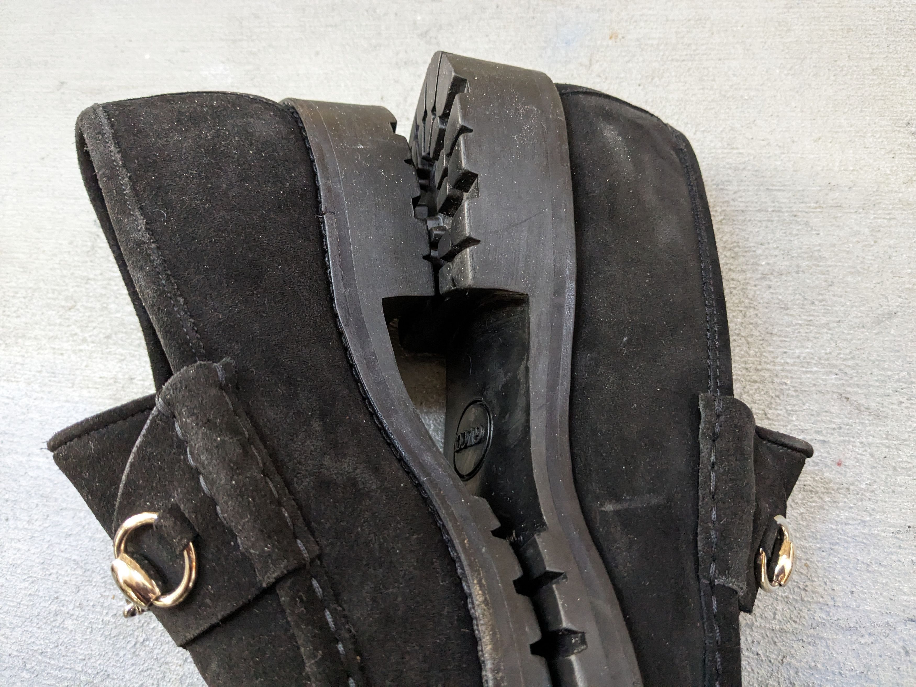 Gucci Gucci Horsebit Loafers Black Suede 9.5 D Italy Snaffle Size US 9.5 / EU 42-43 - 7 Thumbnail