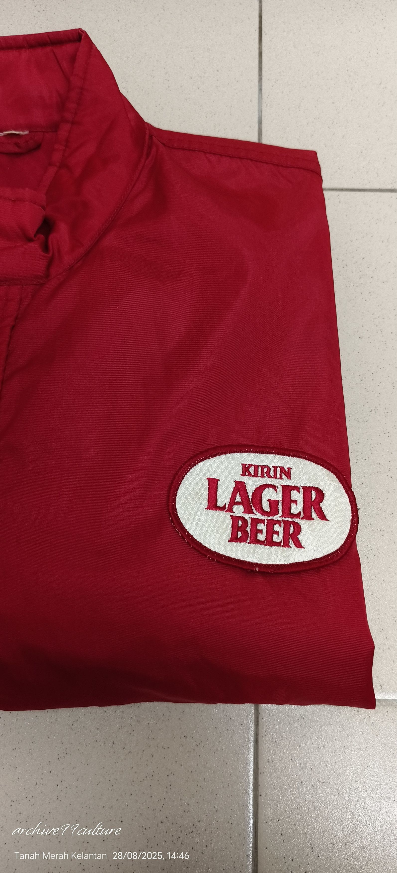 Japanese Brand Vintage 90's KIRIN LAGER BEER Japan Staff bomber jacket Size US M / EU 48-50 / 2 - 15 Thumbnail