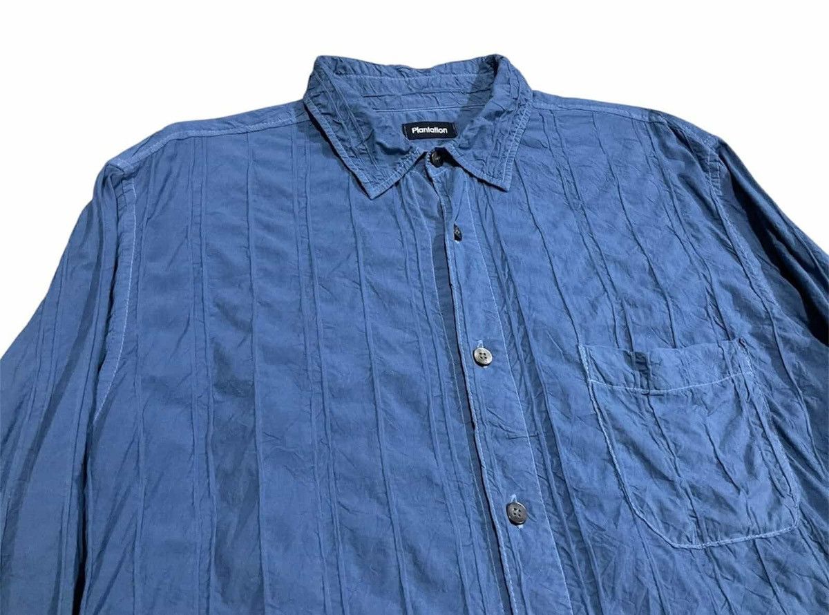 Issey Miyake 🔥Vintage Issey Miyake Plantation Pleats Wrinkled Shirt Size US XL / EU 56 / 4 - 5 Thumbnail