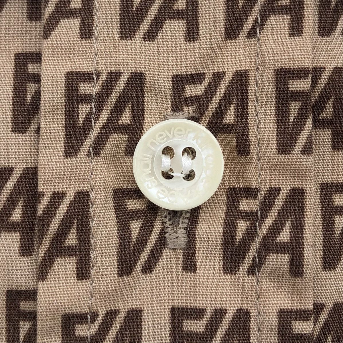 Bape BA Monogram Button Up S/S Shirt Size US M / EU 48-50 / 2 - 8 Thumbnail