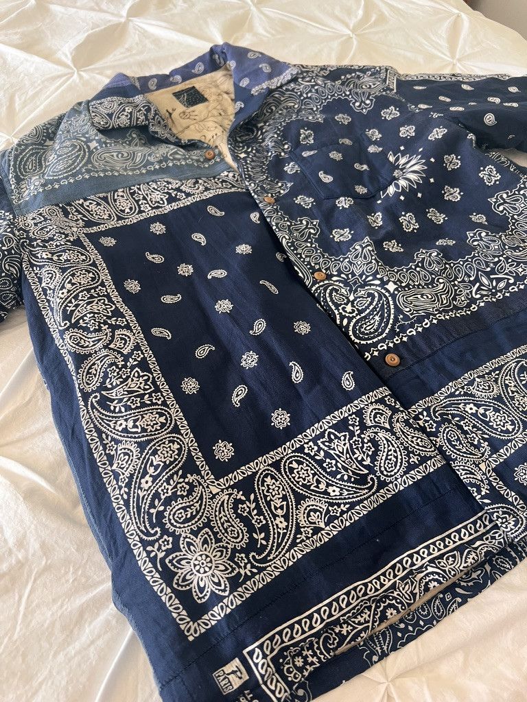 Visvim ICT Wallis down bandana shirt Size US XL / EU 56 / 4 - 5 Thumbnail