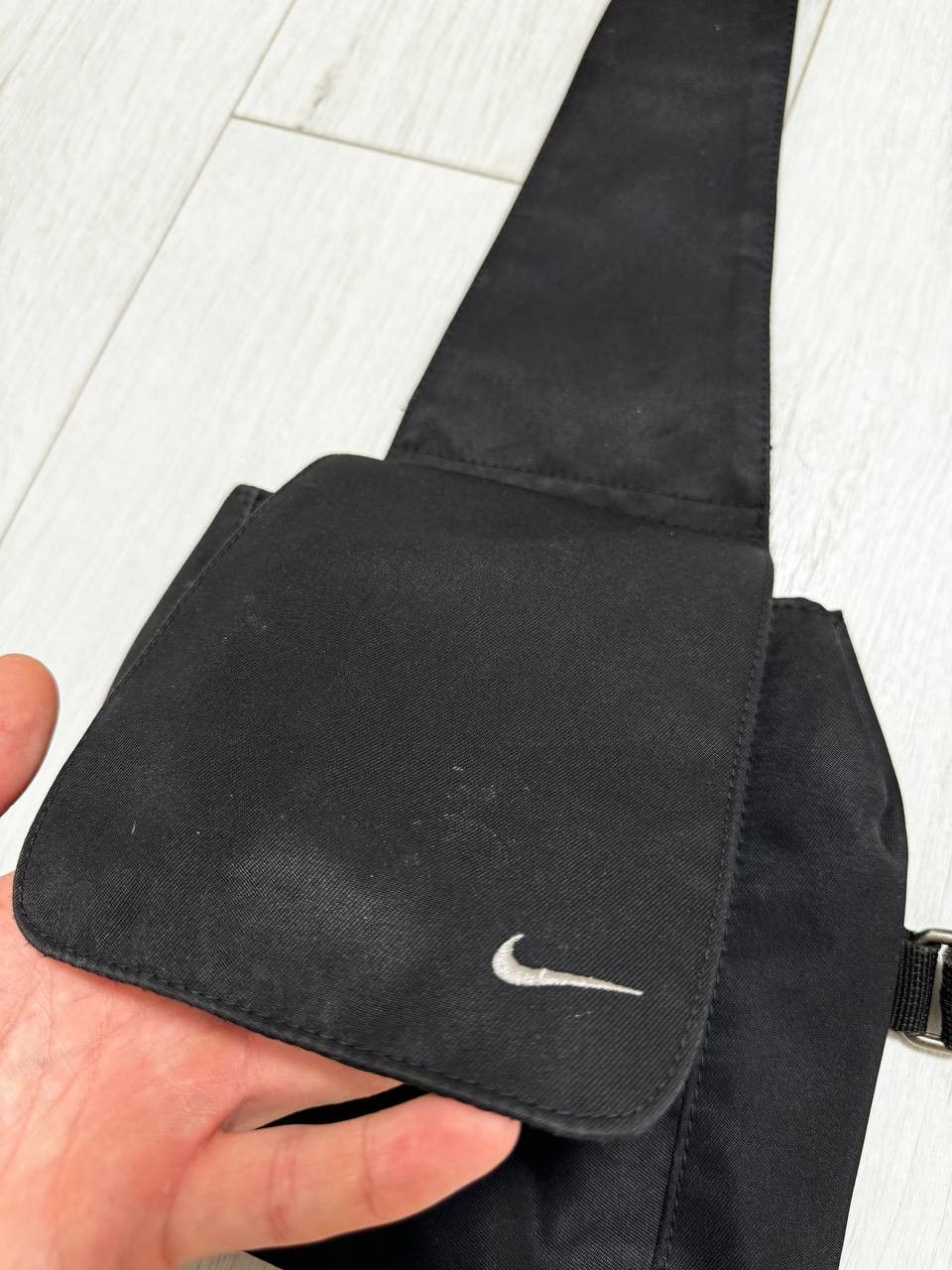 Nike 00s Nike Vintage Basic Logo Black Small Sling Bag Size ONE SIZE - 7 Thumbnail
