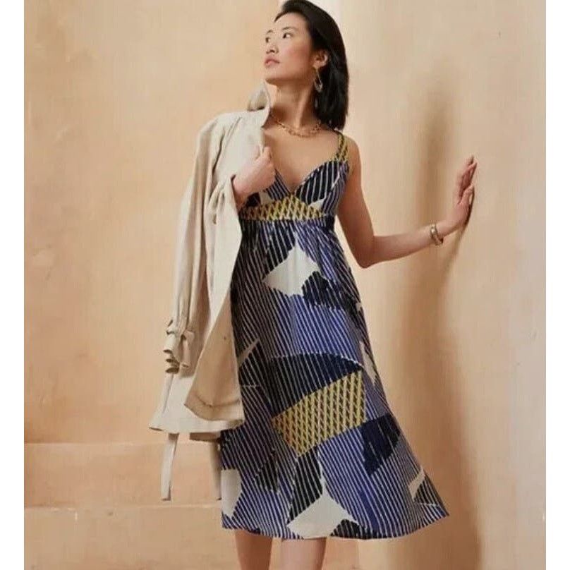 Banana Republic EUC BANANA REPUBLIC Empire-Waist Midi Chiffon Summer Dress 2 Size XS / US 0-2 / IT 36-38 - 1 Thumbnail