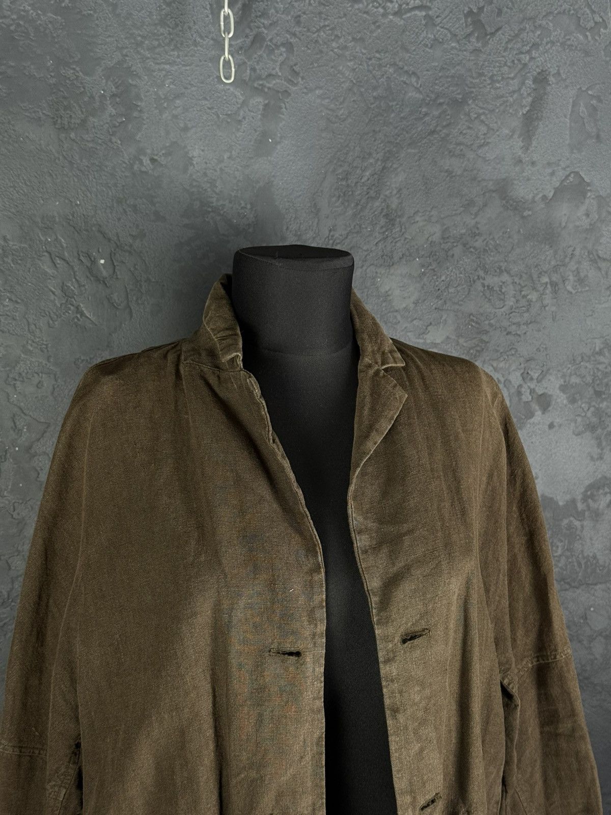 OSKA OSKA Women's Linen Avant Garde Jacket Size 2 Regular Size XS / US 0-2 / IT 36-38 - 2 Thumbnail