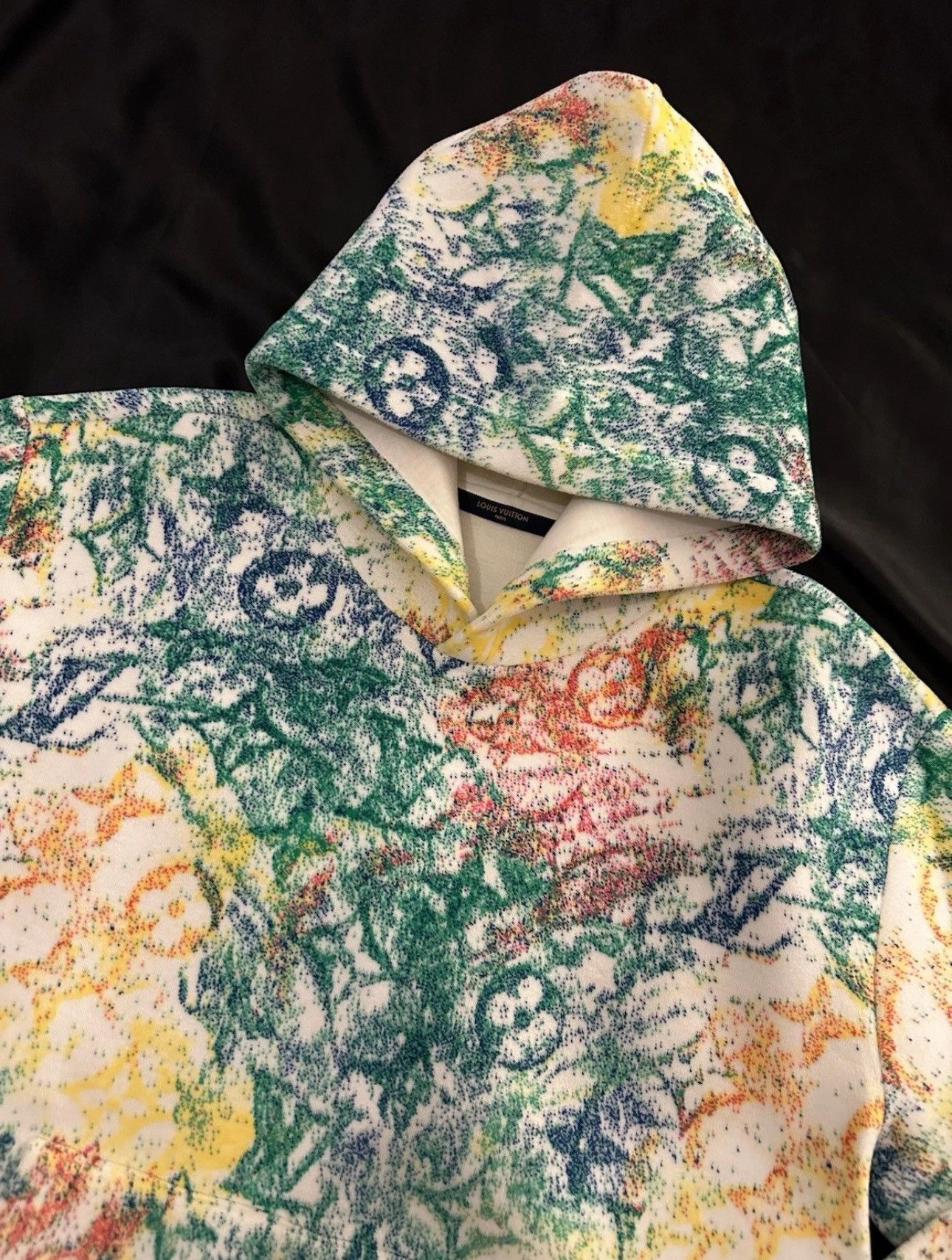 Louis Vuitton Louis Vuitton Velvet Pastel Monogram Jacquard Hoodie Large - Size US L / EU 52-54 / 3 - 3 Thumbnail