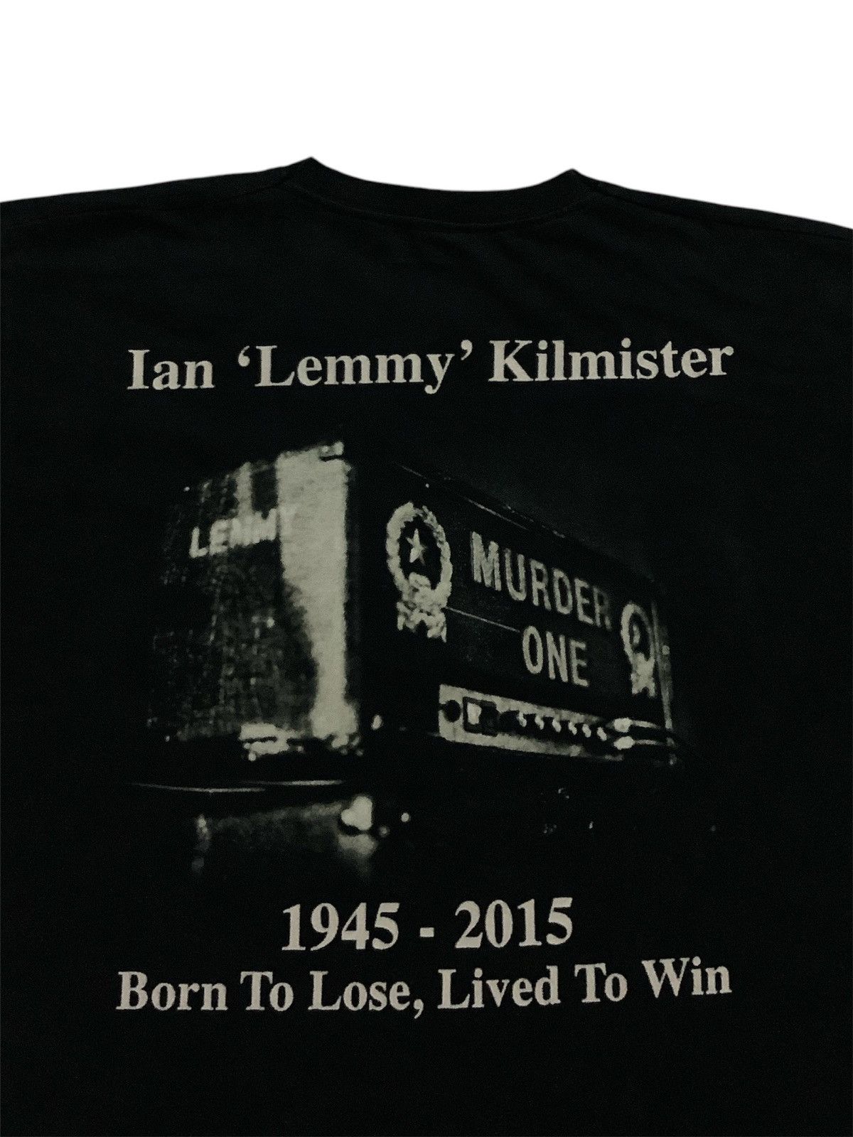 Band Tees Motorhead Lemmy Live to Win Black Tees Size US M / EU 48-50 / 2 - 4 Thumbnail