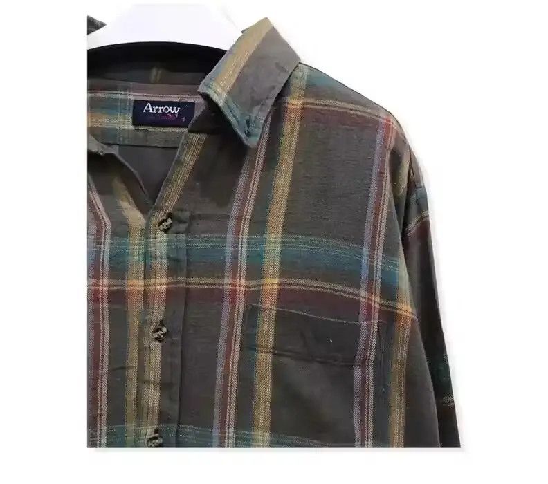 Arrow Arrow Plaid Tartan Flannel Shirt Size US XL / EU 56 / 4 - 2 Thumbnail
