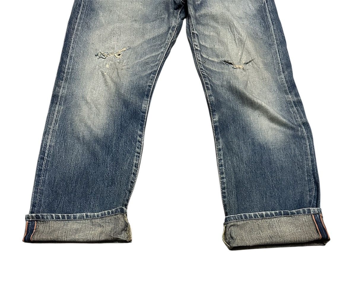 Edwin Vintage 90s Edwin 505 Straight Leg Selvedge Jeans Size US 35 - 3 Thumbnail