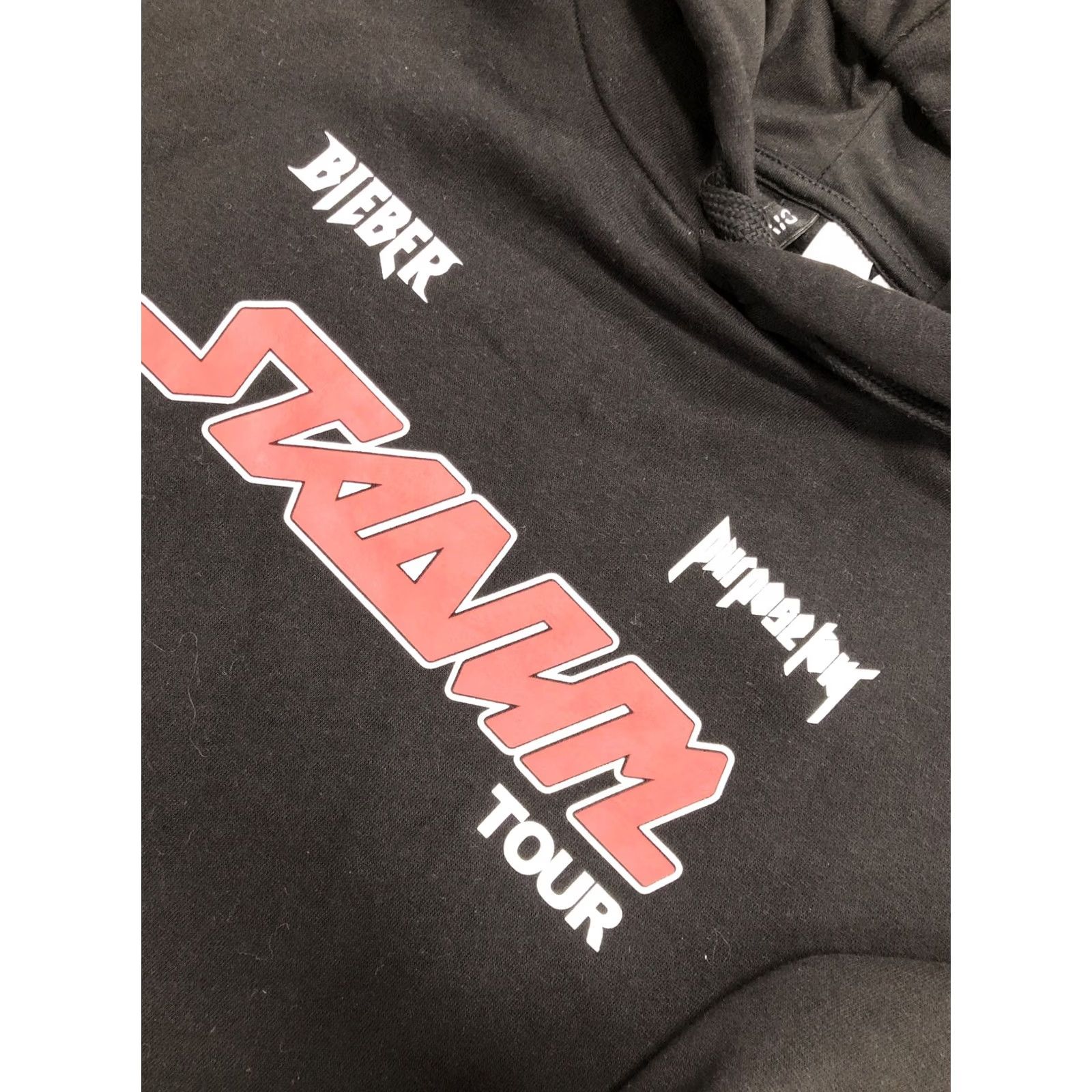 Vintage VINTAGE Justin Bieber Purpose Stadium Tour Black Cropped Hoodie Sweatershirt XS Size XS / US 0-2 / IT 36-38 - 4 Thumbnail