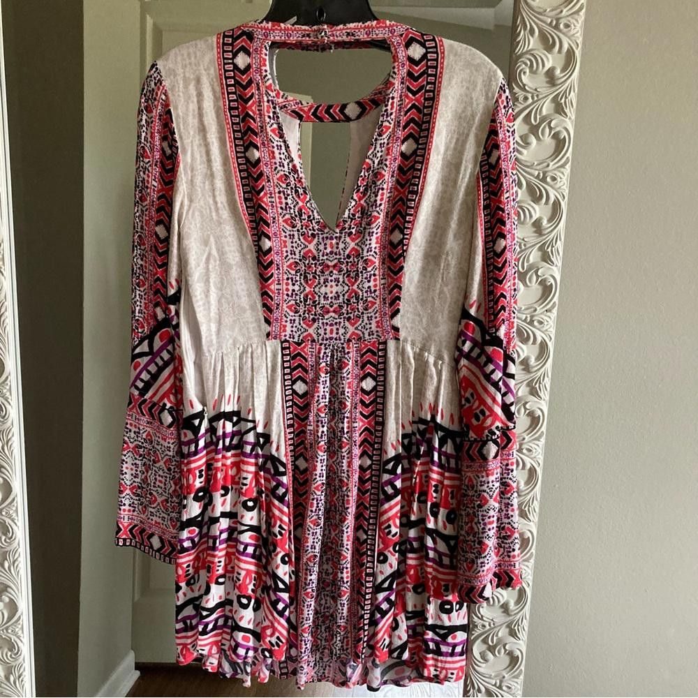 Free People Free People Dresses Free People Tegan Printed Mini Dress Size XS / US 0-2 / IT 36-38 - 6 Thumbnail