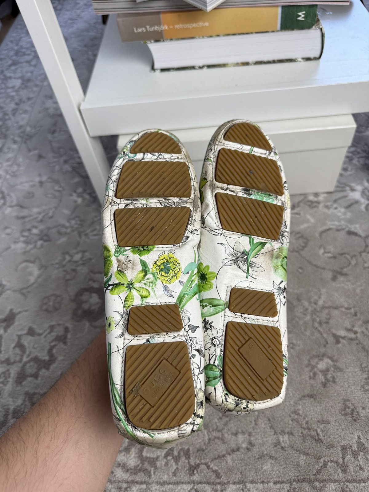 Gucci Gucci floral printed loafers moccasins shoes US9 old money Size US 9 / IT 39 - 7 Thumbnail