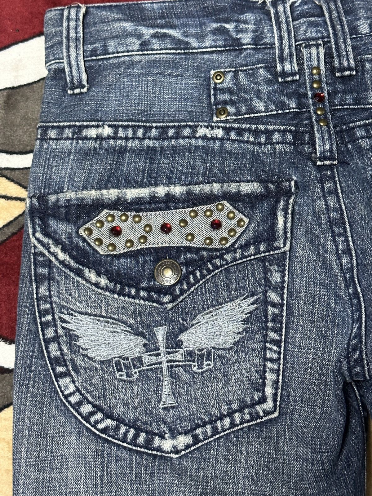 Vintage Rare🔥Ultimax Cross Affliction Style Denim Size US 34 / EU 50 - 20 Thumbnail