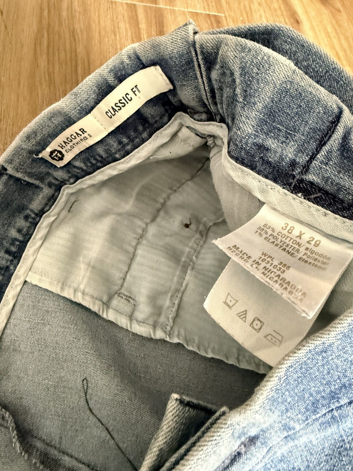 Haggar Haggar Men's Classic Fit Denim Jeans 38x29 Size US 38 / EU 54 - 3 Thumbnail