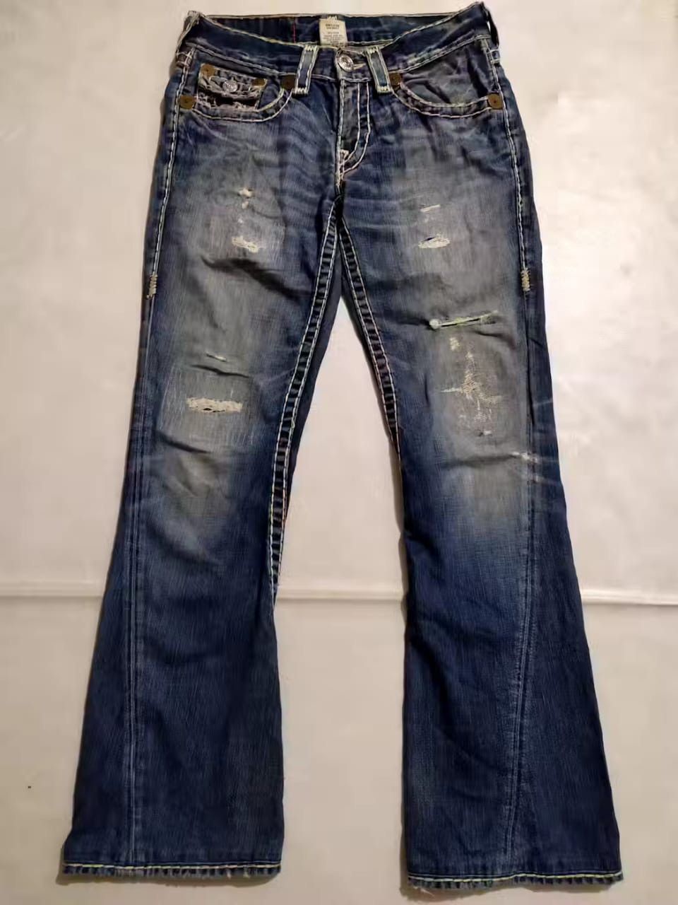 True Religion True Religion Joey Super T Bootcut Flare Denim Jeans Pants Size US 29 - 5 Thumbnail