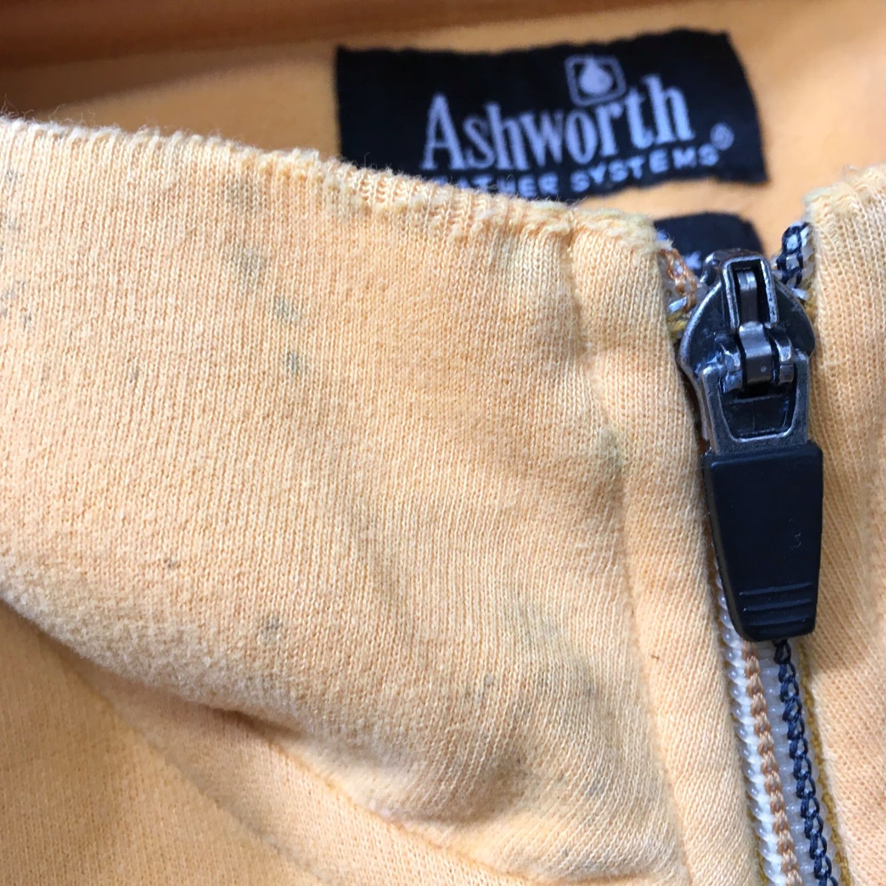 Vintage Ashworth SALINAS Golf Pullover 1/4 Zip Mock Neck Sweatshirt Men L Gold Sweater Size US L / EU 52-54 / 3 - 7 Thumbnail