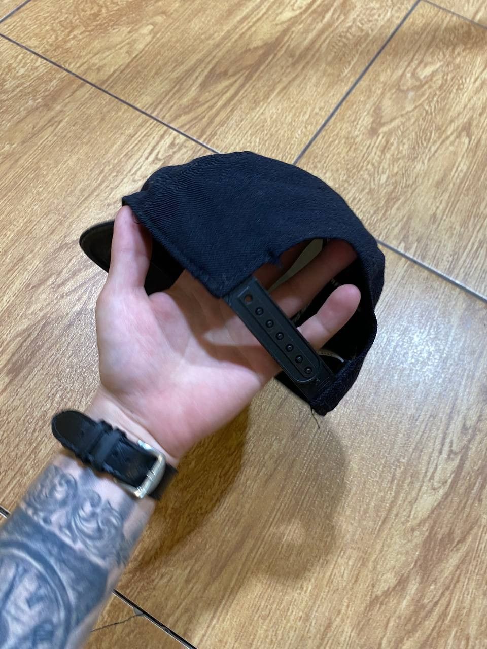 Nike Hats Nike Cap vintage streetwear black big logo Y2K Size ONE SIZE - 8 Thumbnail
