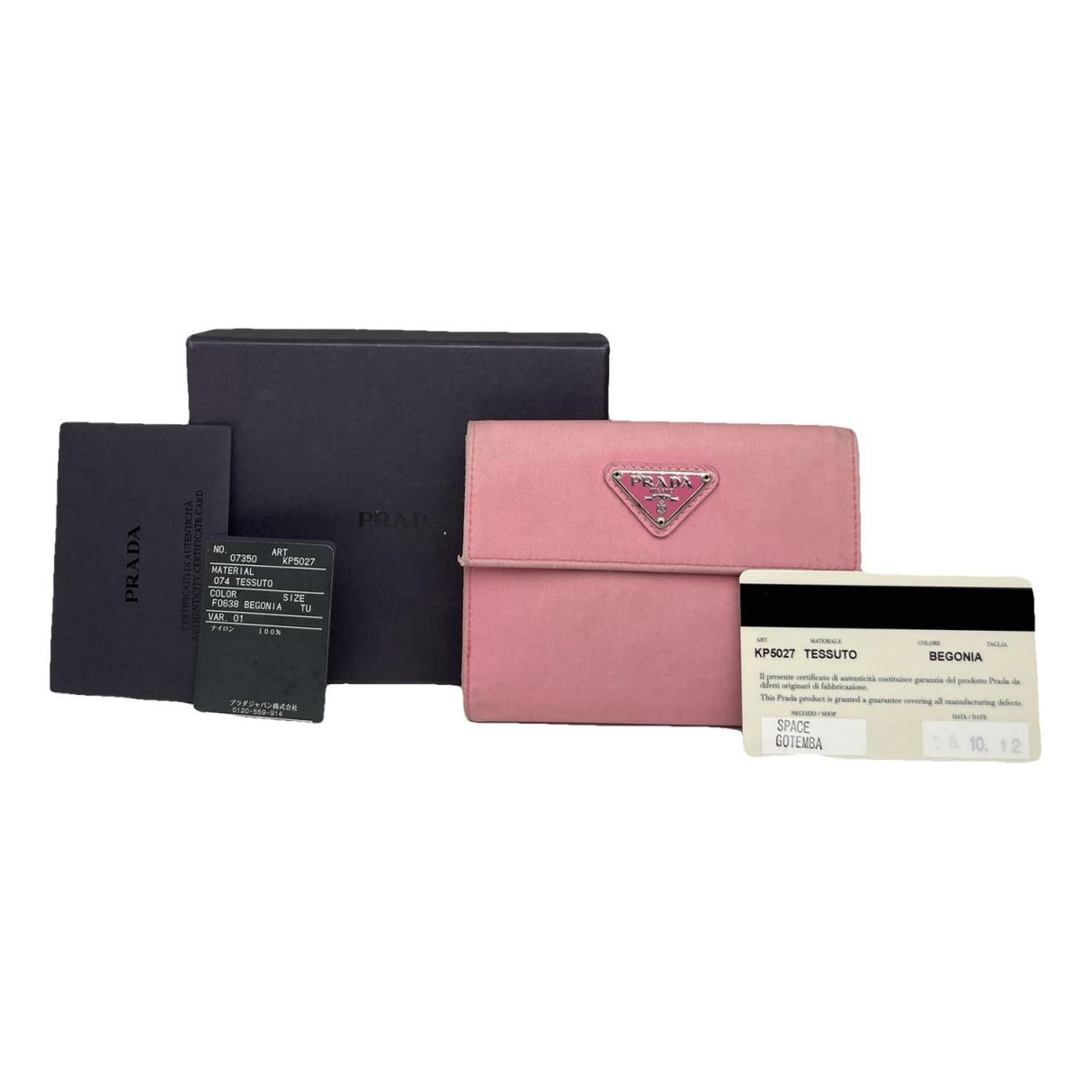 Prada Tessuto Pink Leather Wallet Size ONE SIZE - 1 Thumbnail