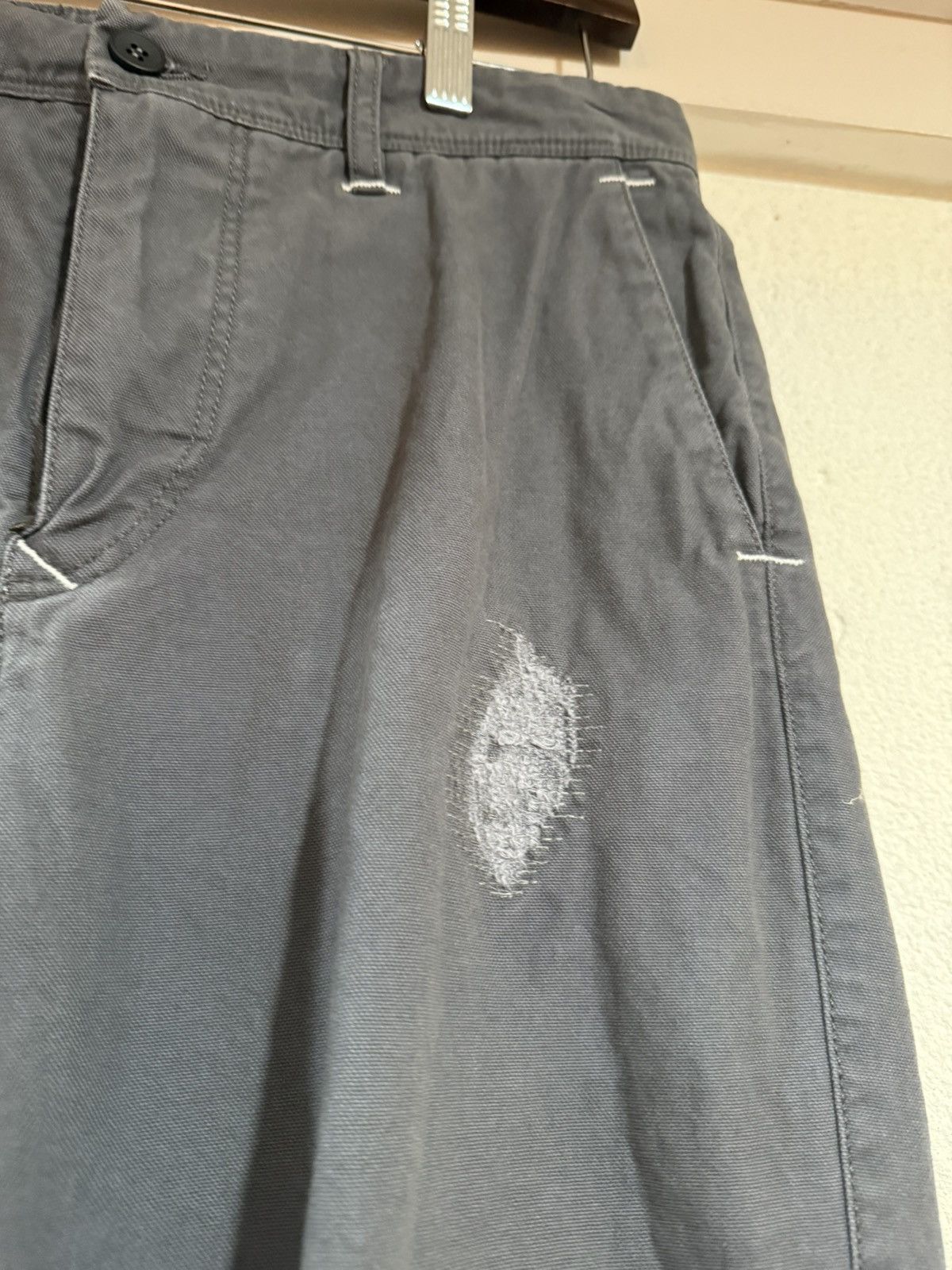 Facetasm × Incotex Gray Distressed Effect Pants Size US 30 / EU 46 - 3 Thumbnail
