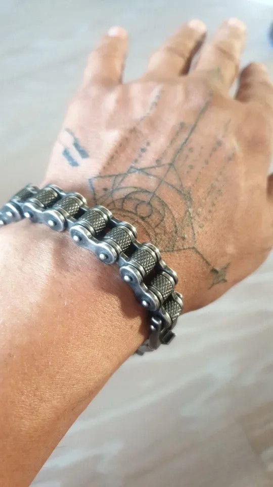 Other Biker Chain Link Bracelet Stainless Steel Punk Gift For Him Size ONE SIZE - 9 Thumbnail