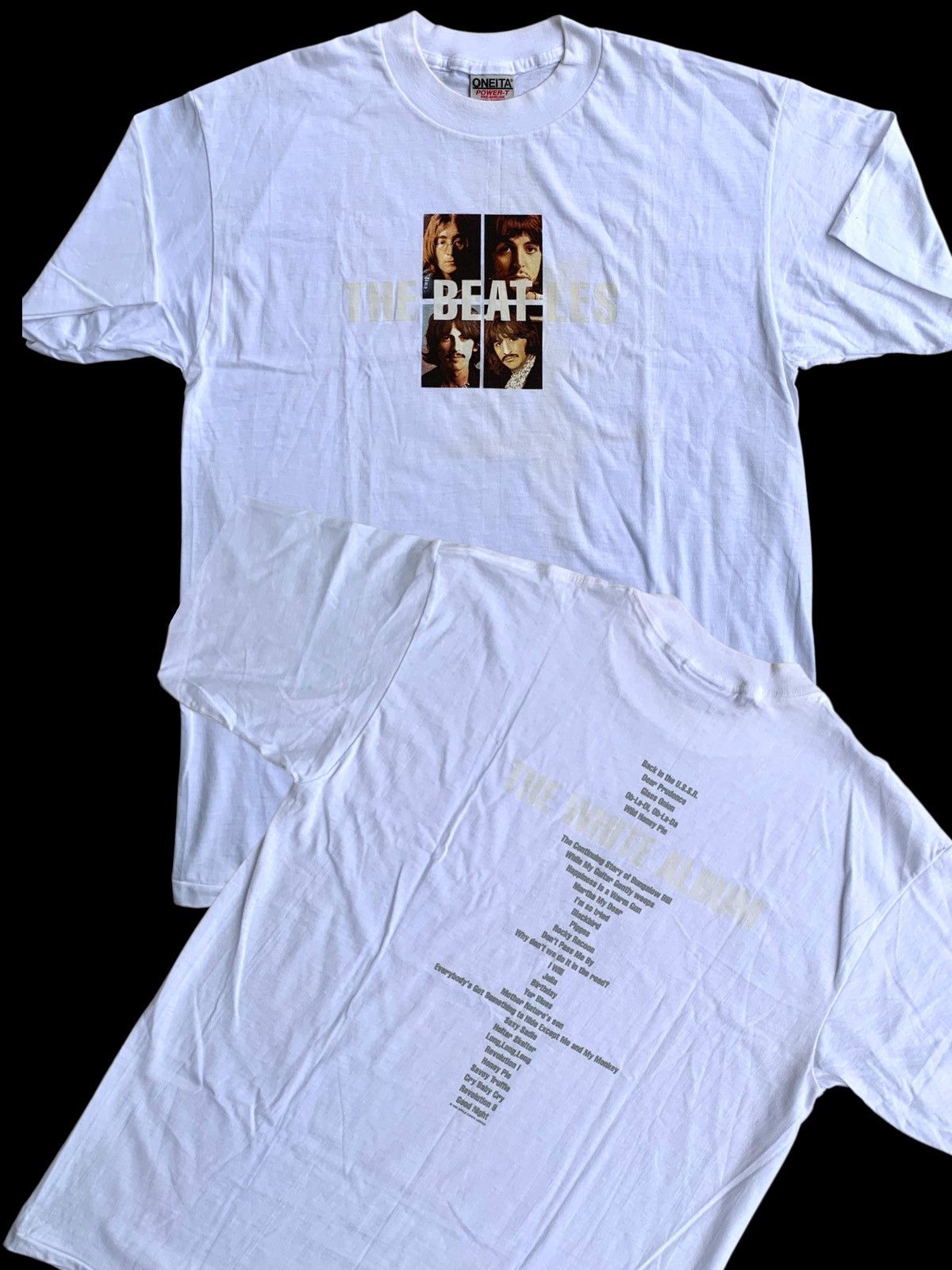 Band Tees × Japanese Brand × Vintage Vintage 90s The Beatles White Album T-shirt Size US L / EU 52-54 / 3 - 1 Thumbnail