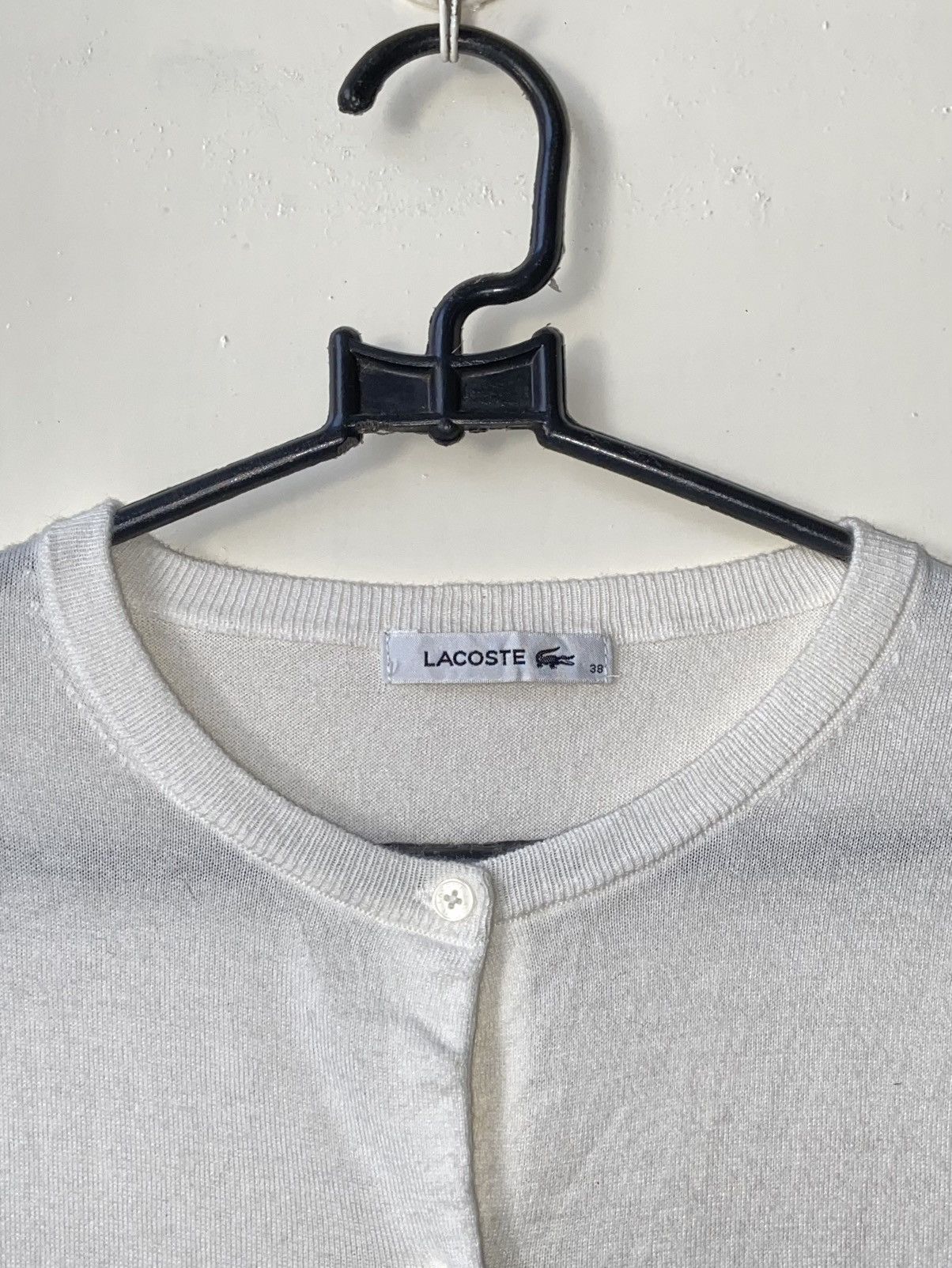 Lacoste LACOSTE White Cardigan Size US XS / EU 42 / 0 - 5 Thumbnail
