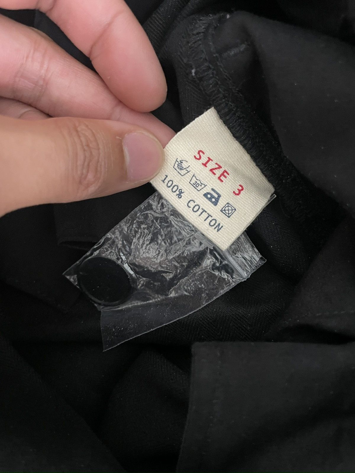 Japanese Brand Bleeding Indigo Black Wide Leg Herringbone Fatigue Pants Size US 32 / EU 48 - 3 Thumbnail