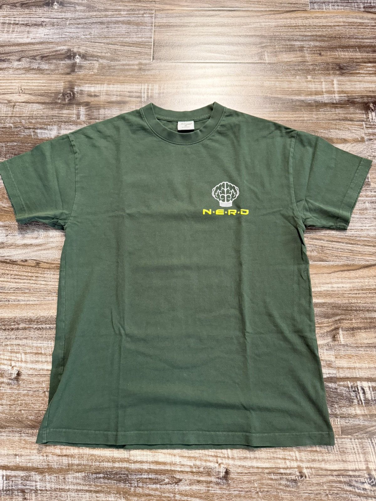 HIDDEN Hidden Green N.E.R.D. Brain Logo Tee Size US M / EU 48-50 / 2 - 1 Thumbnail