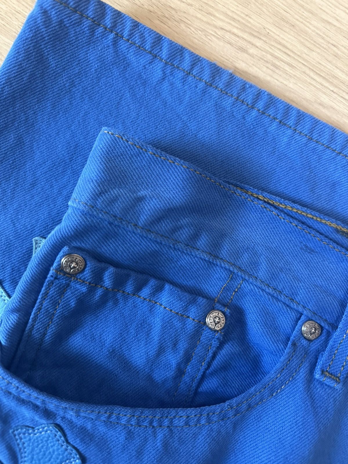 Chrome Hearts Chrome Hearts Blue Cross Patch Levis Size US 36 / EU 52 - 11 Thumbnail
