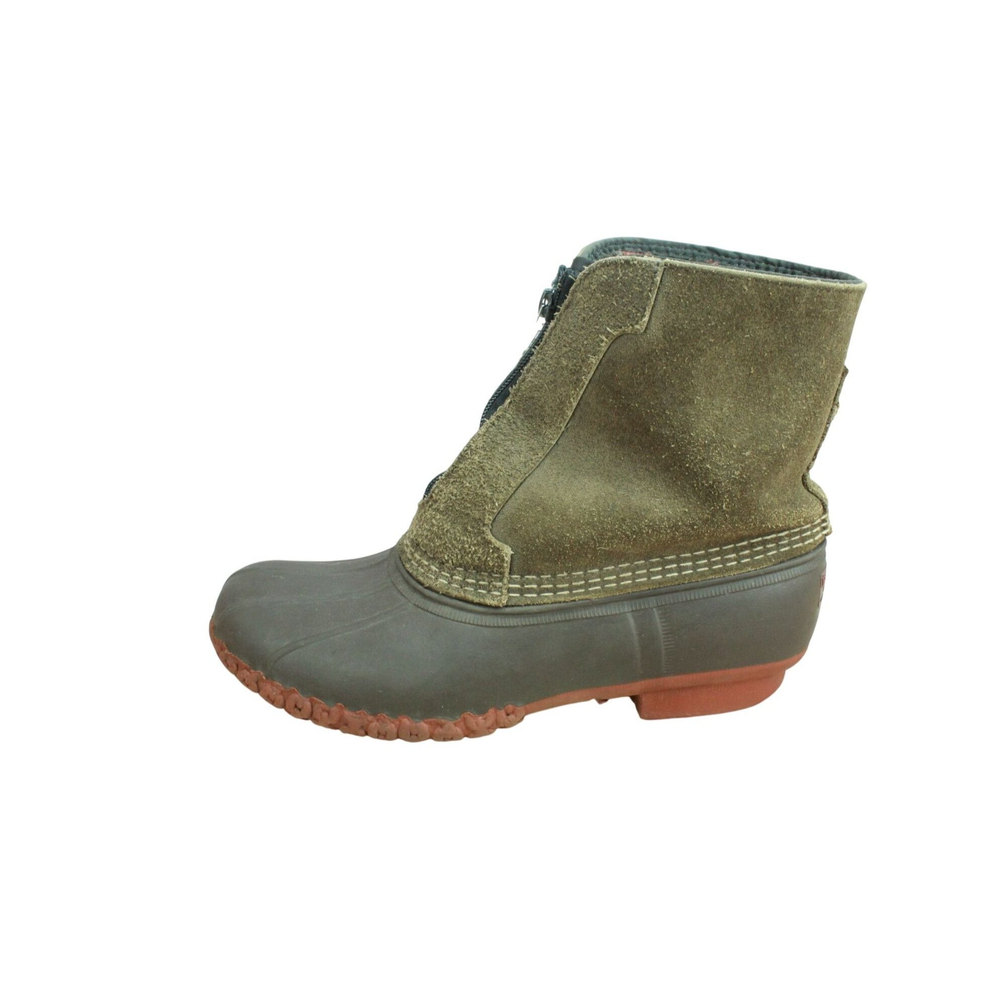 L.L. Bean LL Bean Fleece Lined Front Zip Insulated Ankle Duck Boots Size US 8 / EU 41 - 1 Thumbnail