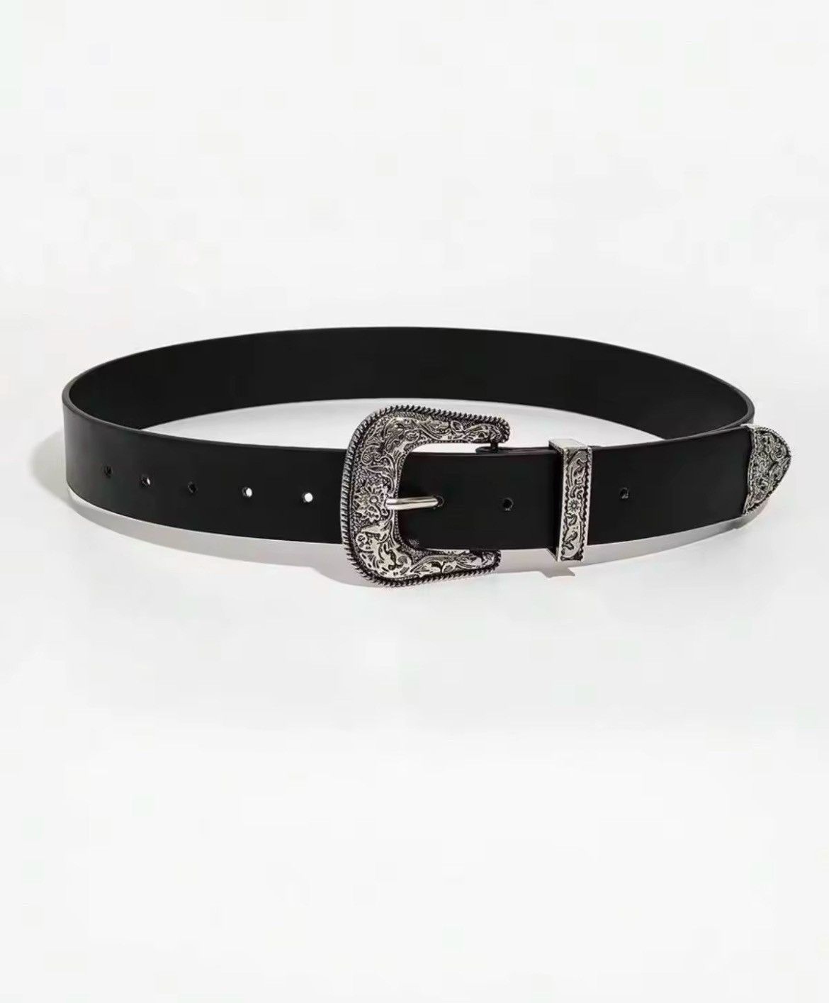 Japanese Brand × Vintage Y2K Buckle Belt (black) Size 32 - 4 Thumbnail