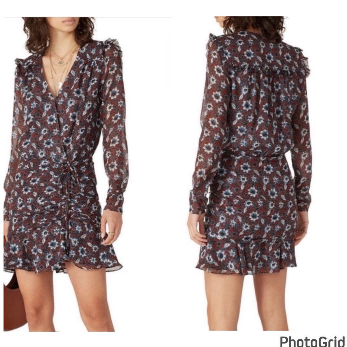 Veronica Beard Veronica Beard Floral Silk Dress Size XS / US 0-2 / IT 36-38 - 2 Thumbnail