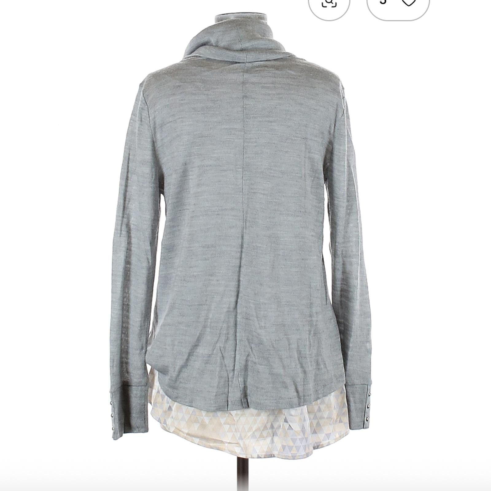 Other White House Black Market Gray Pullover Sweater Size M Size M / US 6-8 / IT 42-44 - 2 Thumbnail