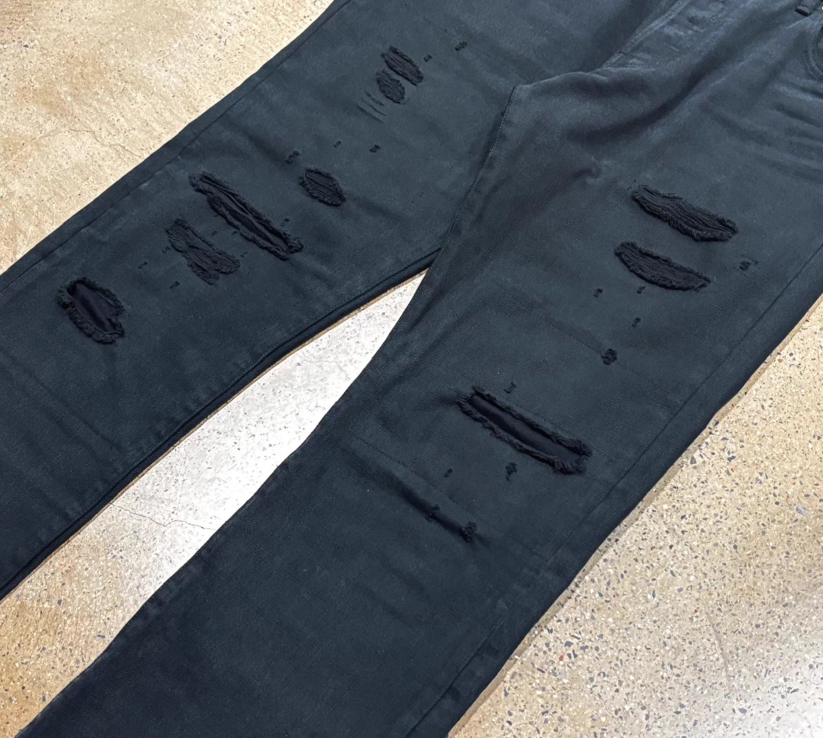 Visvim Visvim 21ss 01.2D17 Social Sculpture Blk Damaged W34L30 Size US 34 / EU 50 - 5 Thumbnail