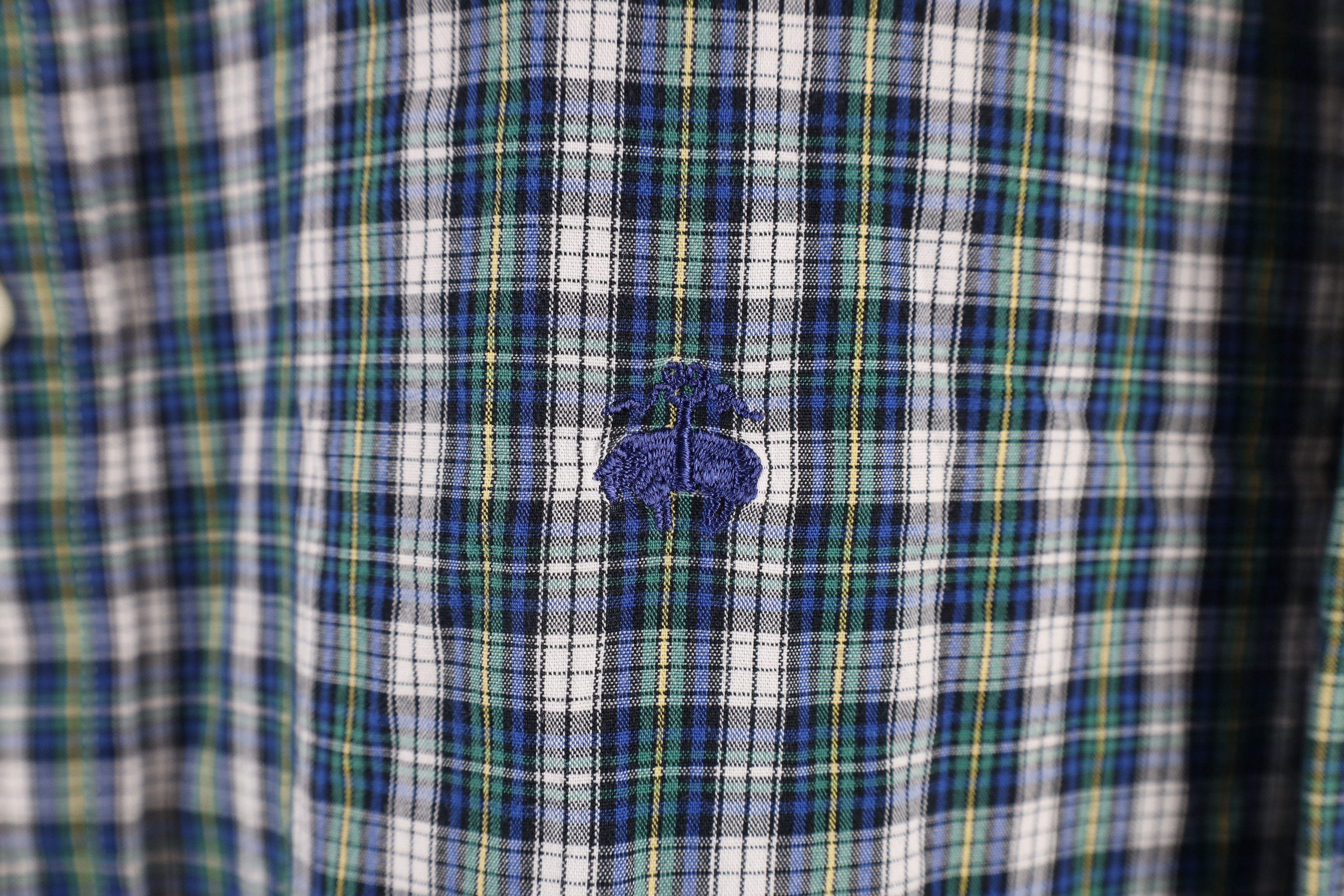 Brooks Brothers × Vintage Vintage Brooks Brothers Cotton Button Down Shirt Plaid Size US M / EU 48-50 / 2 - 4 Thumbnail