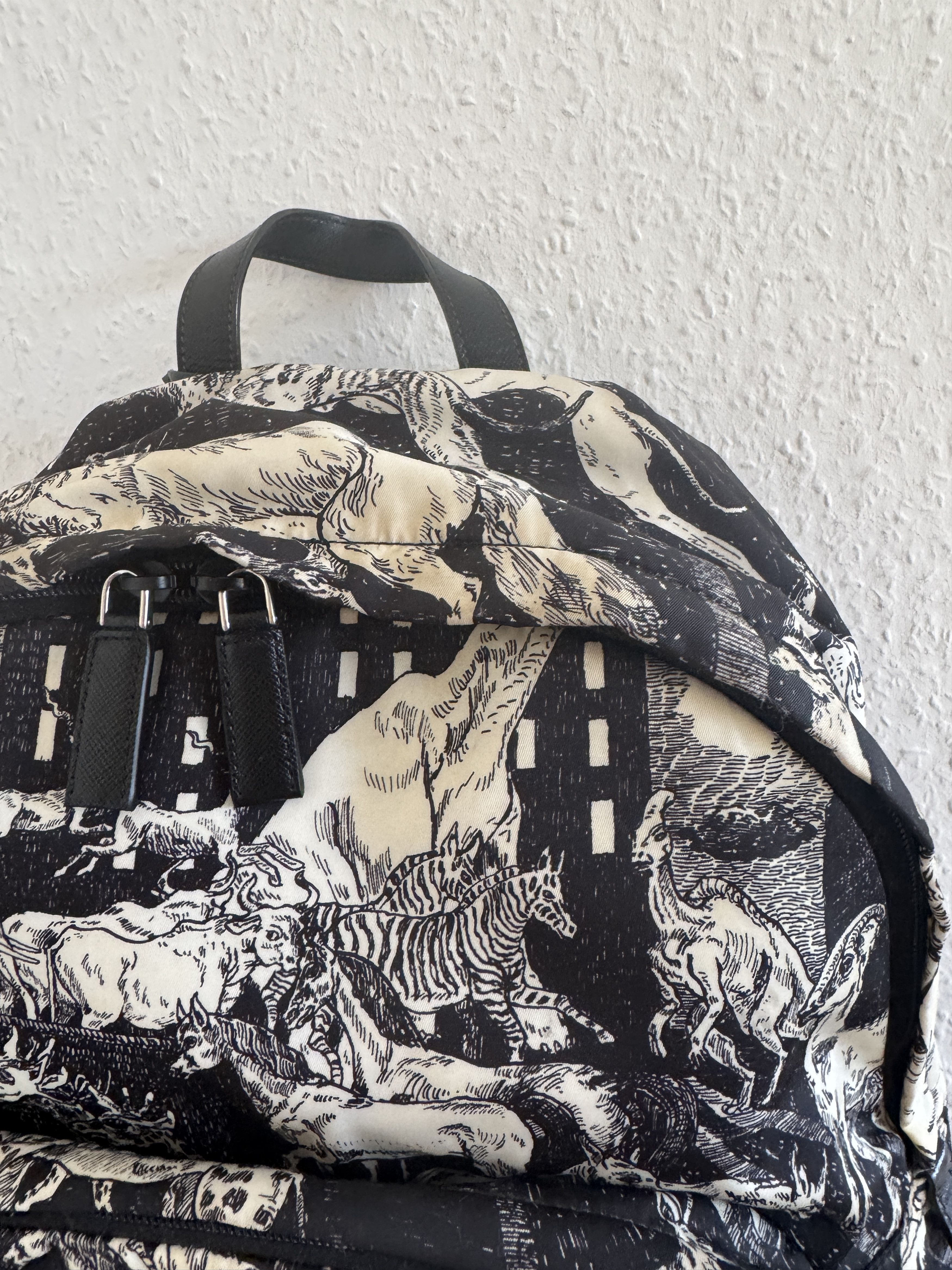 Prada Christophe Chemin Survival Utopia Print Backpack Size ONE SIZE - 7 Thumbnail