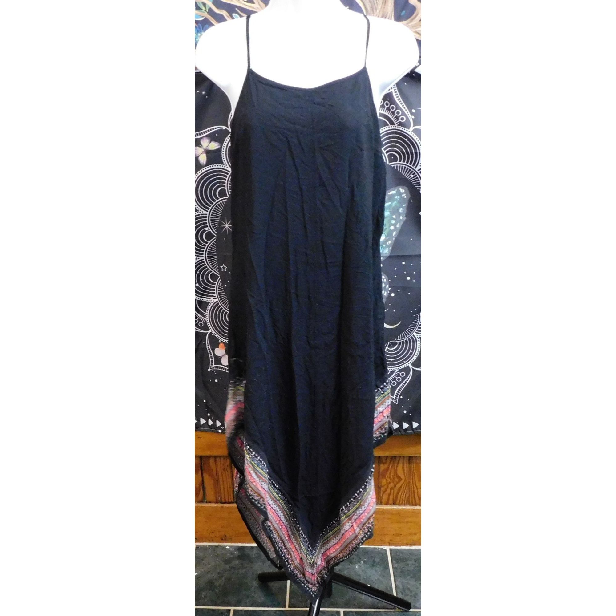 Merona Merona Asymmetrical Beach Dress With Bohemian Print Edges Size S / US 4 / IT 40 - 1 Thumbnail