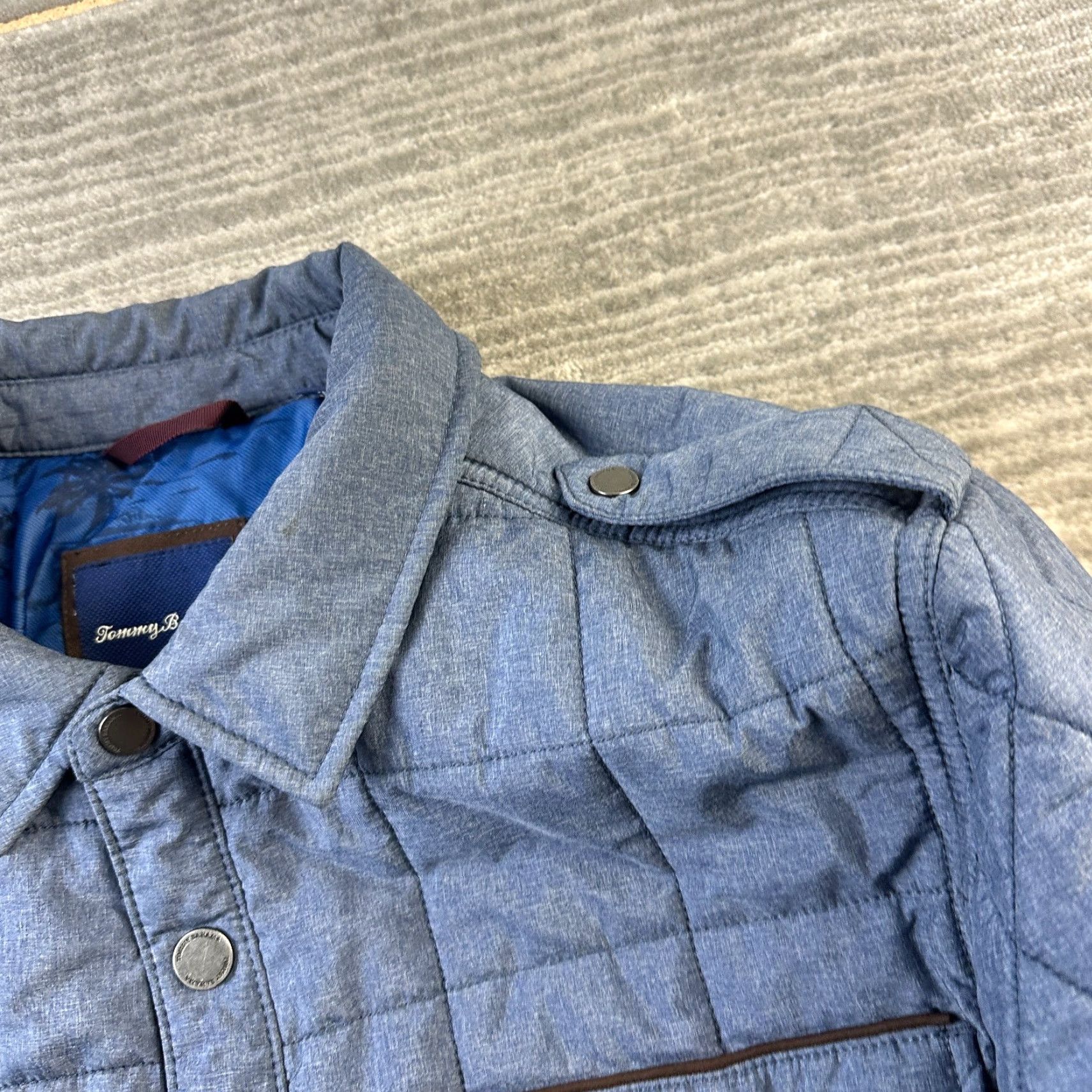 Tommy Bahama Tommy Bahama Jacket Mens 2XL Blue Puffer Snap Synthetic Fill Size US XXL / EU 58 / 5 - 5 Thumbnail