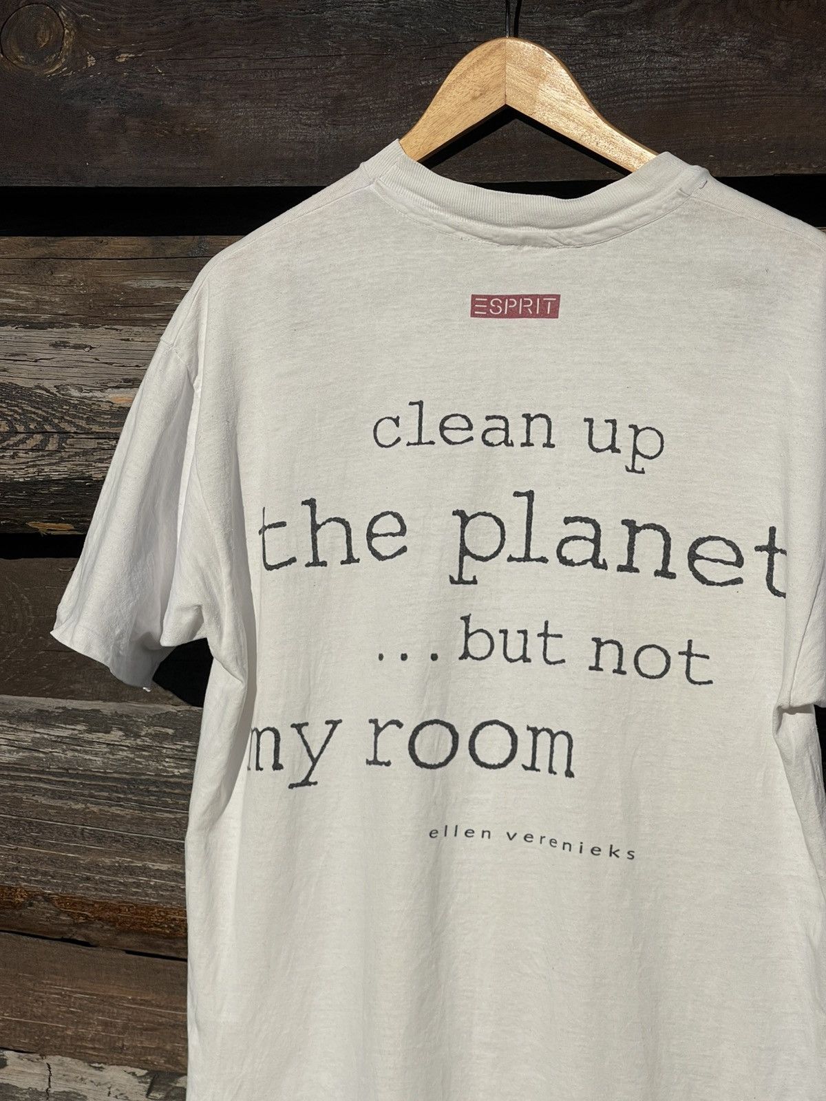 Vintage 90’s Rare Ellen Verenieks Clean Up The Planet Tee Size US M / EU 48-50 / 2 - 12 Thumbnail