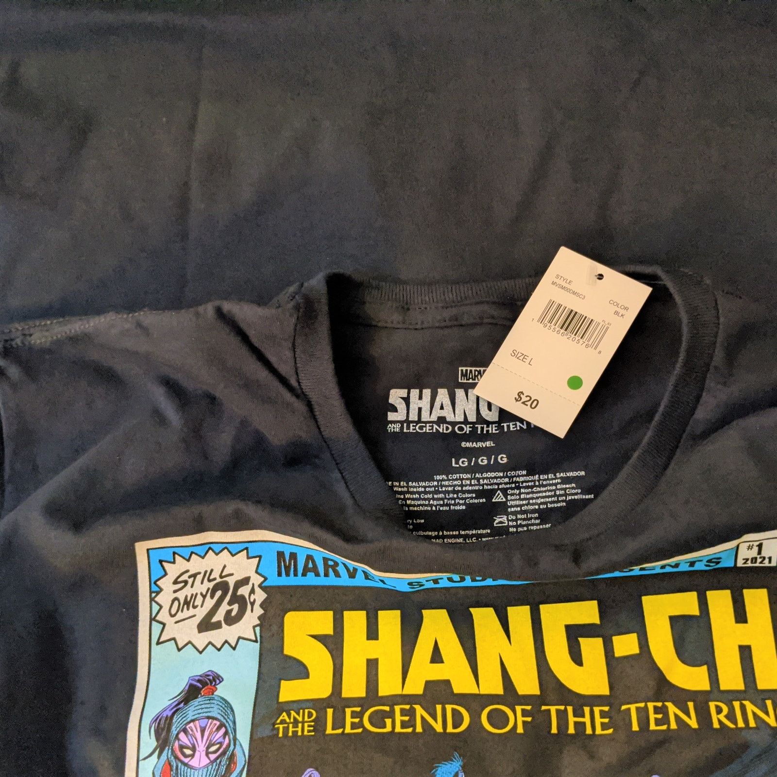 Marvel Comics Marvel Comics Shang Chi Graphic T-shirt Men's Large Black Size US L / EU 52-54 / 3 - 5 Thumbnail