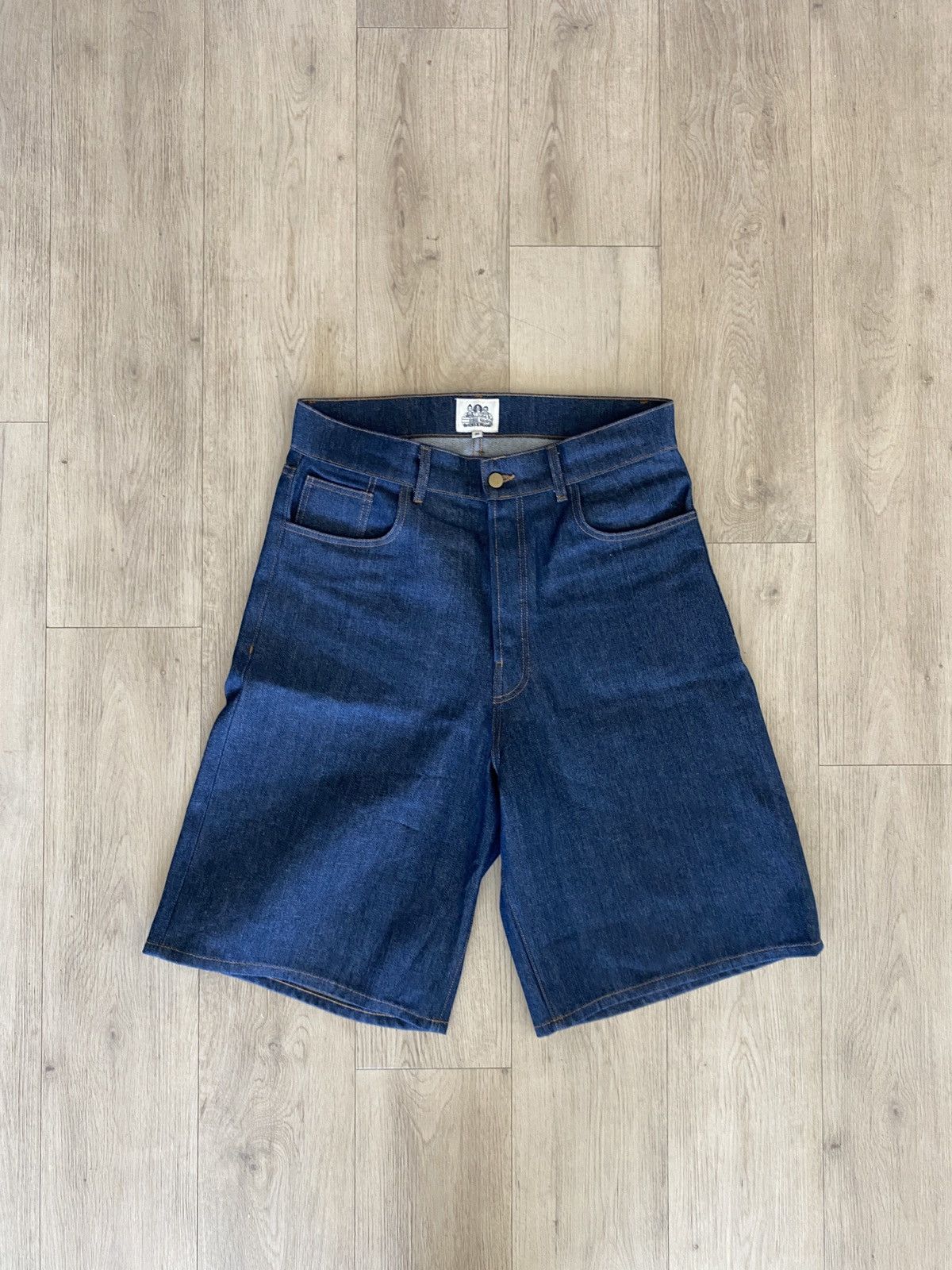 Bricks Wood Extra Denim Shorts Indigo