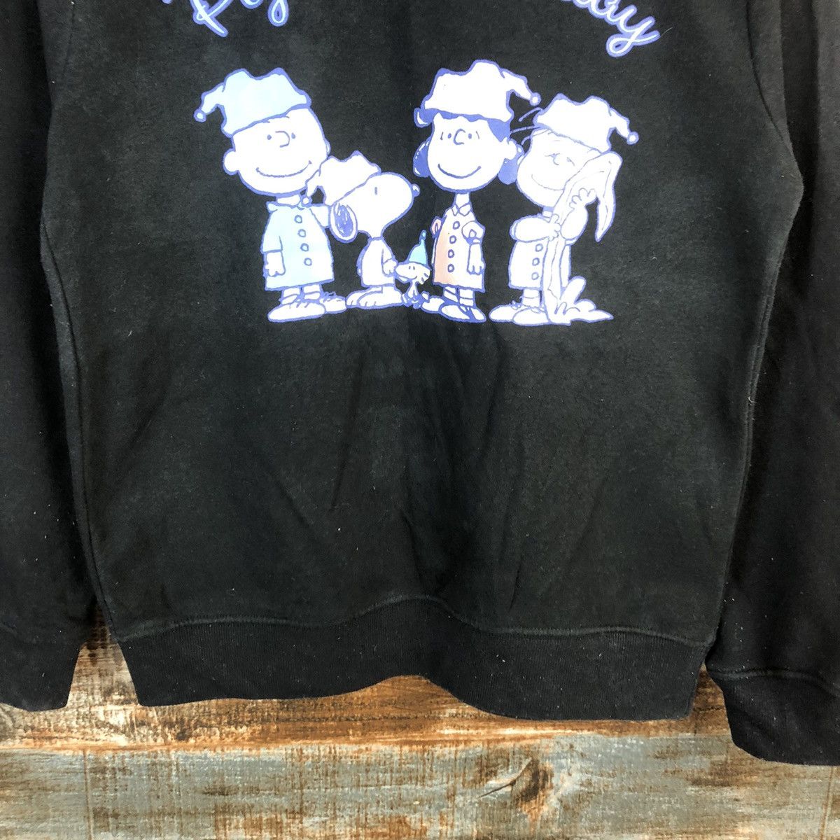 Peanuts Peanuts cartoon Black Sweatshirt #A1782 Size S / US 4 / IT 40 - 6 Thumbnail