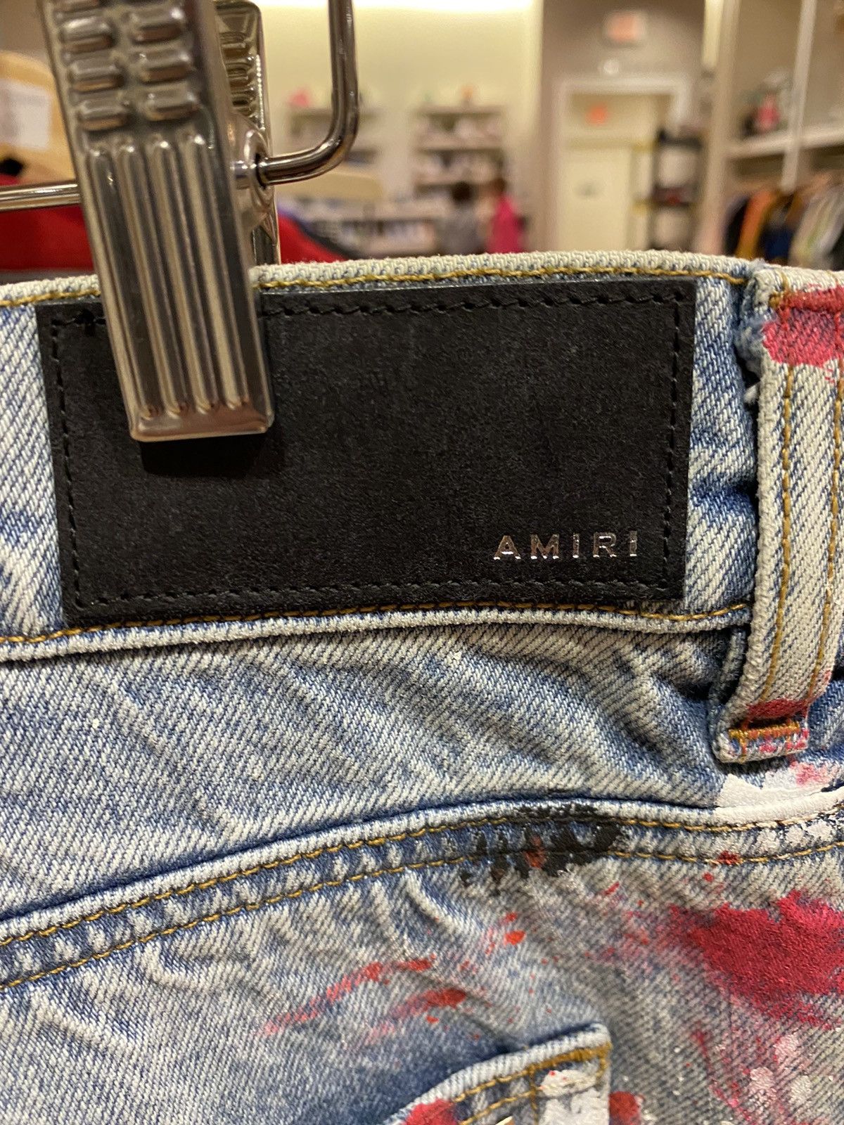 Amiri Amiri Straight Fit Splatter Jean 36 Size US 36 / EU 52 - 3 Thumbnail