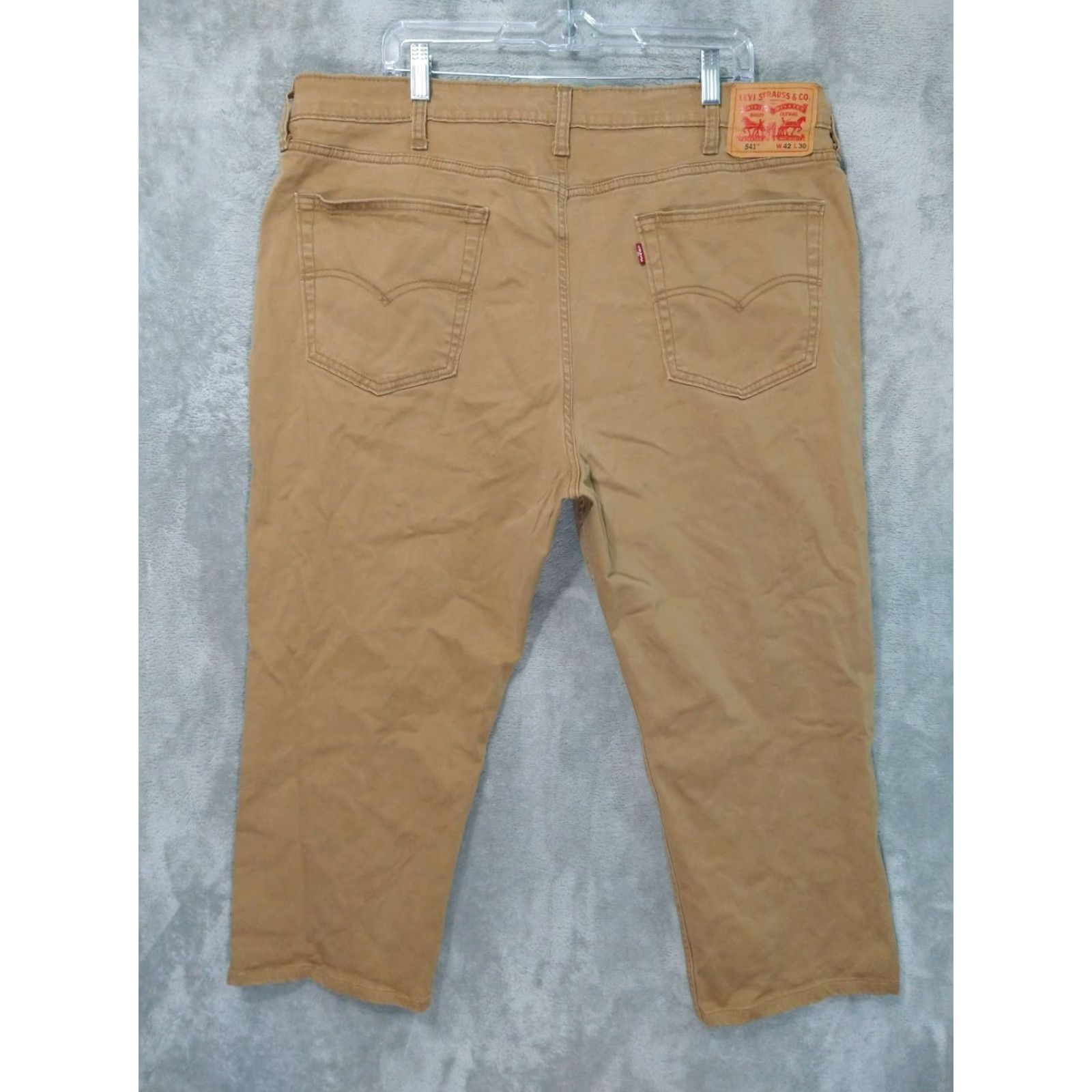 Levi's Levi's 541 Jeans Men 42x23 Athletic Tapered Denim Beige - 5-Pocket Comfort Stretch Inseam 23" Regular Rise High - Brand: Levi's - Size 42 Mens Jeans Size US 42 / EU 58 - 2 Thumbnail