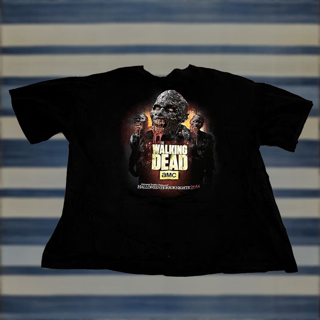 Vintage VINTAGE Walking Dead AMC Halloween Horror Nights 2014 Universal Studios Black Shirt 3XL Size US XXL / EU 58 / 5 - 1 Thumbnail