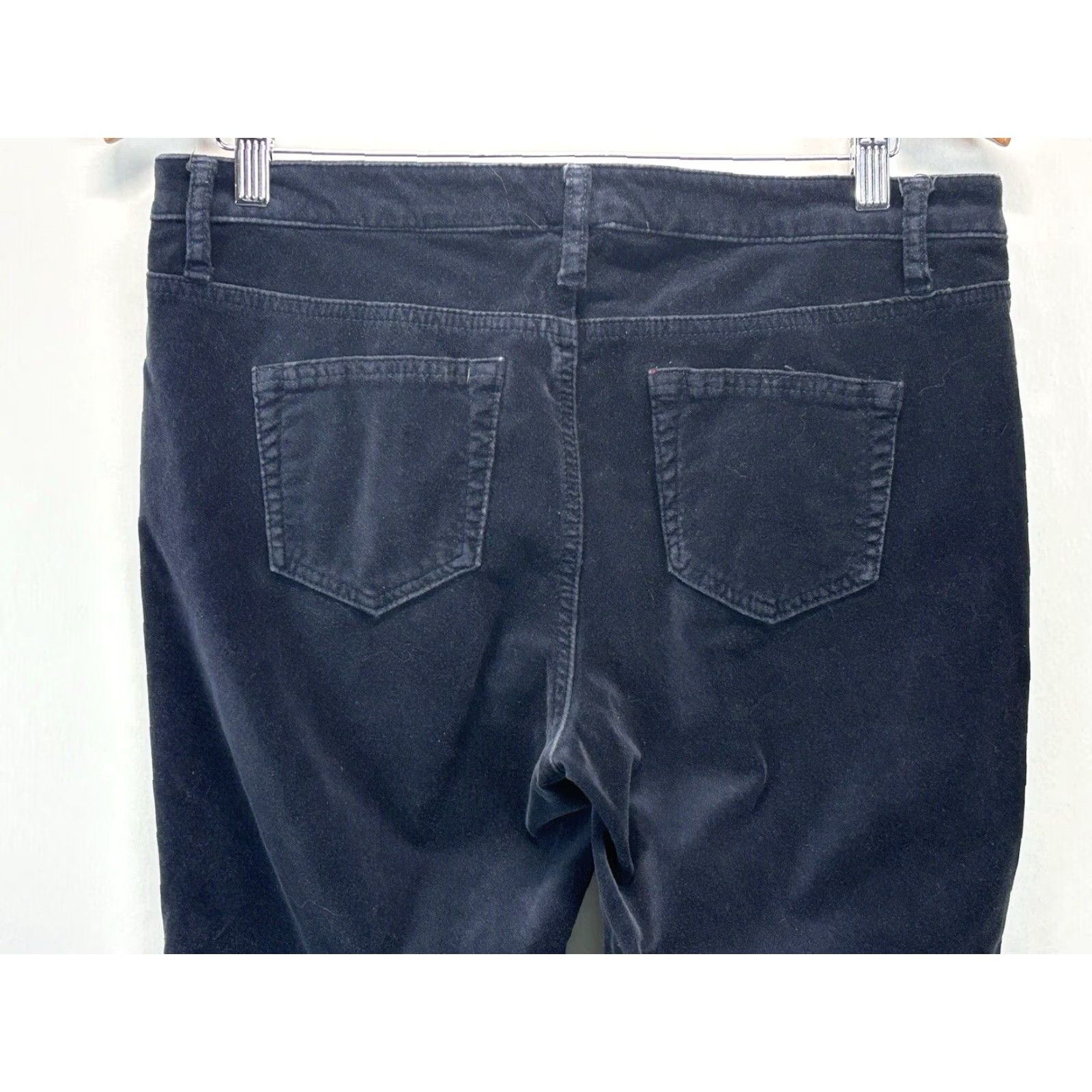 Vintage VINTAGE Sundance Velvet Straight Leg Pants Women's 12 Navy Blue Stretch Size 34" / US 12 / IT 48 - 4 Thumbnail