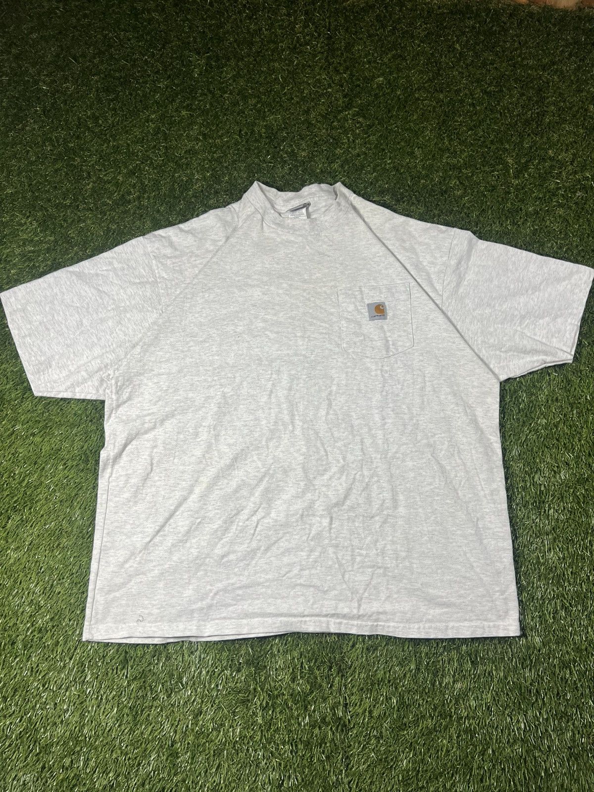 Carhartt Vintage 90s Essential Carhartt Fall Pocket Utility Work Tee Size US XL / EU 56 / 4 - 1 Thumbnail