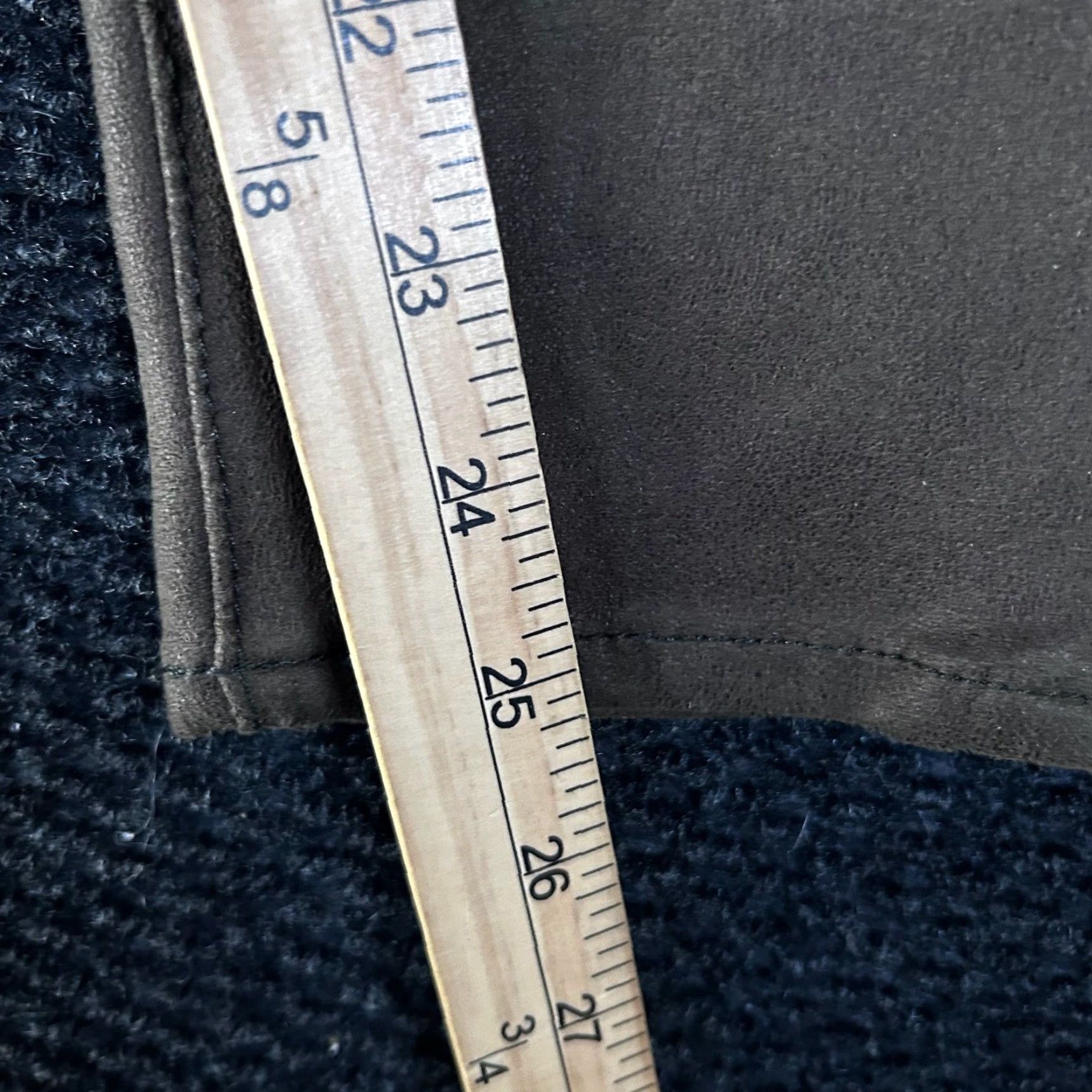 7 For All Mankind 7 For All Mankind Womens Olive Faux Suede Coated Skinny Pants Seamed Knee 28 Size 28" / US 6 / IT 42 - 6 Thumbnail