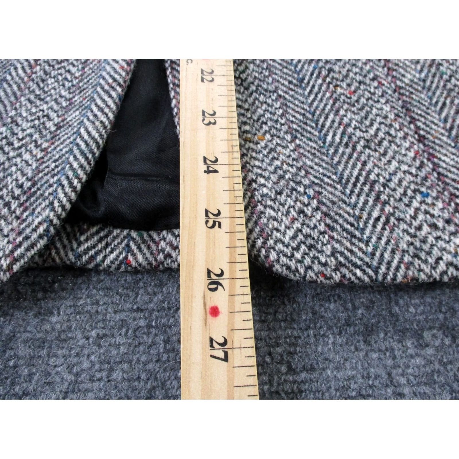 Harris Tweed Harris Tweed Jacket Womens 10 Gray Wool Tweed Blazer Business Suit Jacket, Regular, Gray, 10, Womens Size L / US 10 / IT 46 - 4 Thumbnail