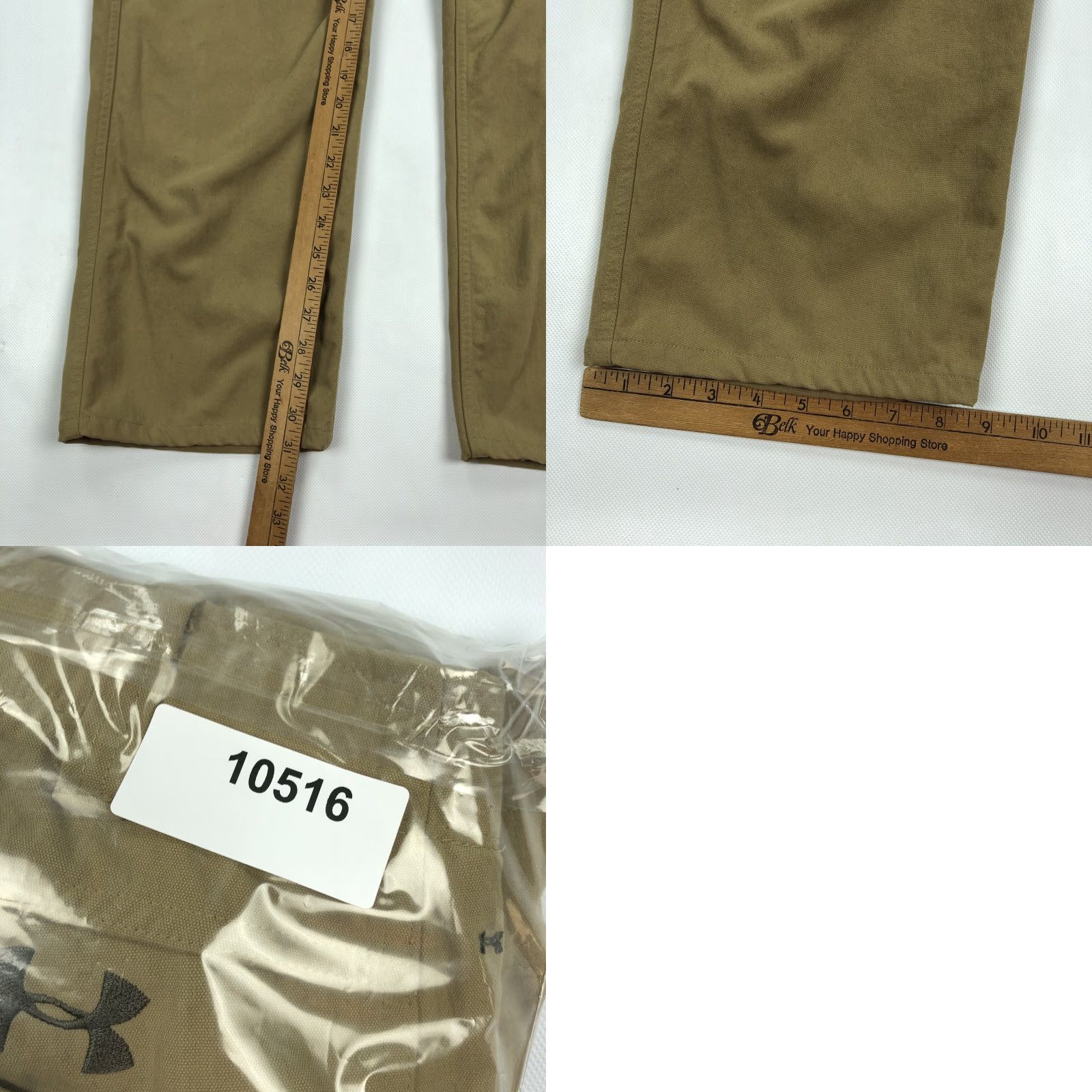 Under Armour Under Armour Men Cargo Pants 38x32 Khaki Tan Storm1 Outdoor Hiking Pockets Water Resistant Relaxed Button Zipper Size US 38 / EU 54 - 8 Thumbnail