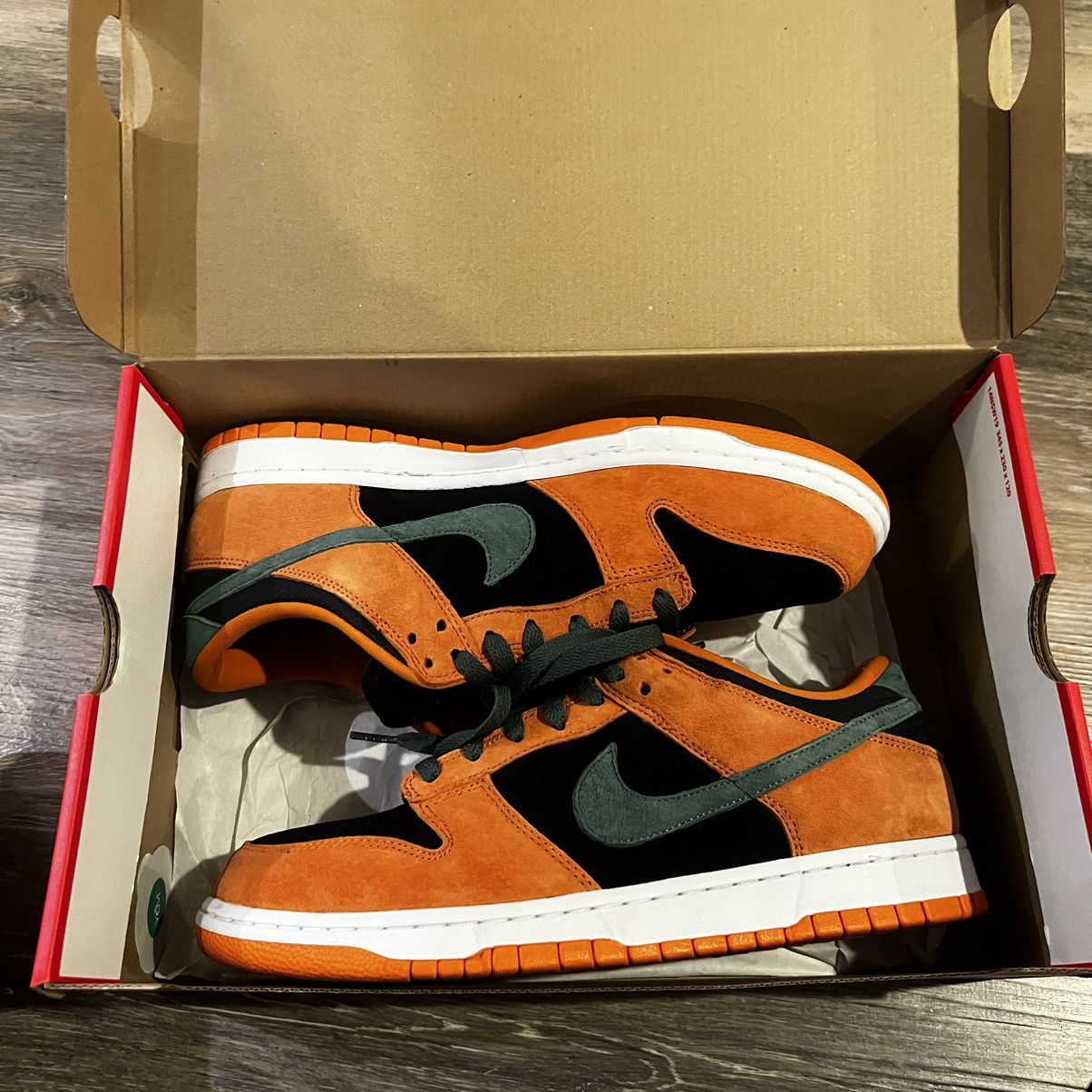 image of Nike Dunk Low Ceramic Shoes in Orange, Men's (Size 10.5)